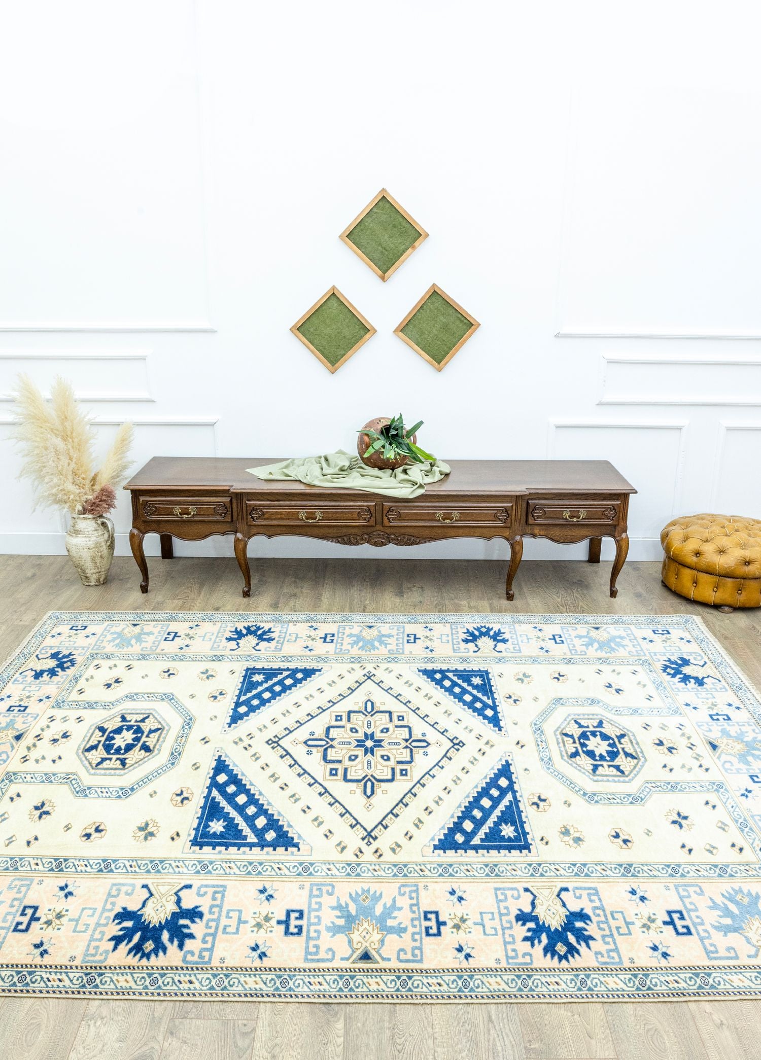 Soho Antiq-Helsa Rustik Tasarımlı El Dokuma Yün Halı 210x287 Cm-Halı-2-Milagron.com