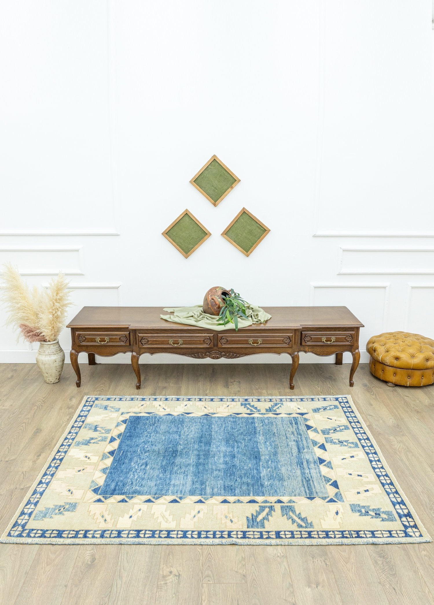 Soho Antiq-Hilda El Dokuma Kök Boya Halı 154x200 Cm-Halı-2-Milagron.com