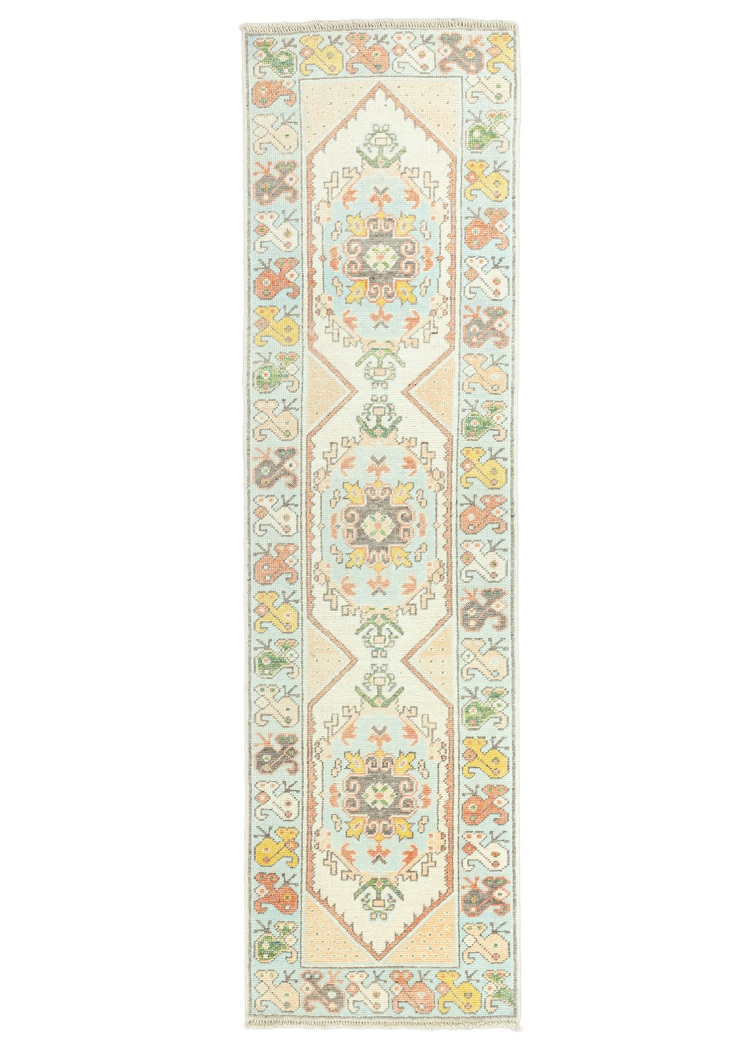 Soho Antiq-İfare Renkli El Dokuma Yün Yolluk 79x307 Cm-Halı-1-Milagron.com
