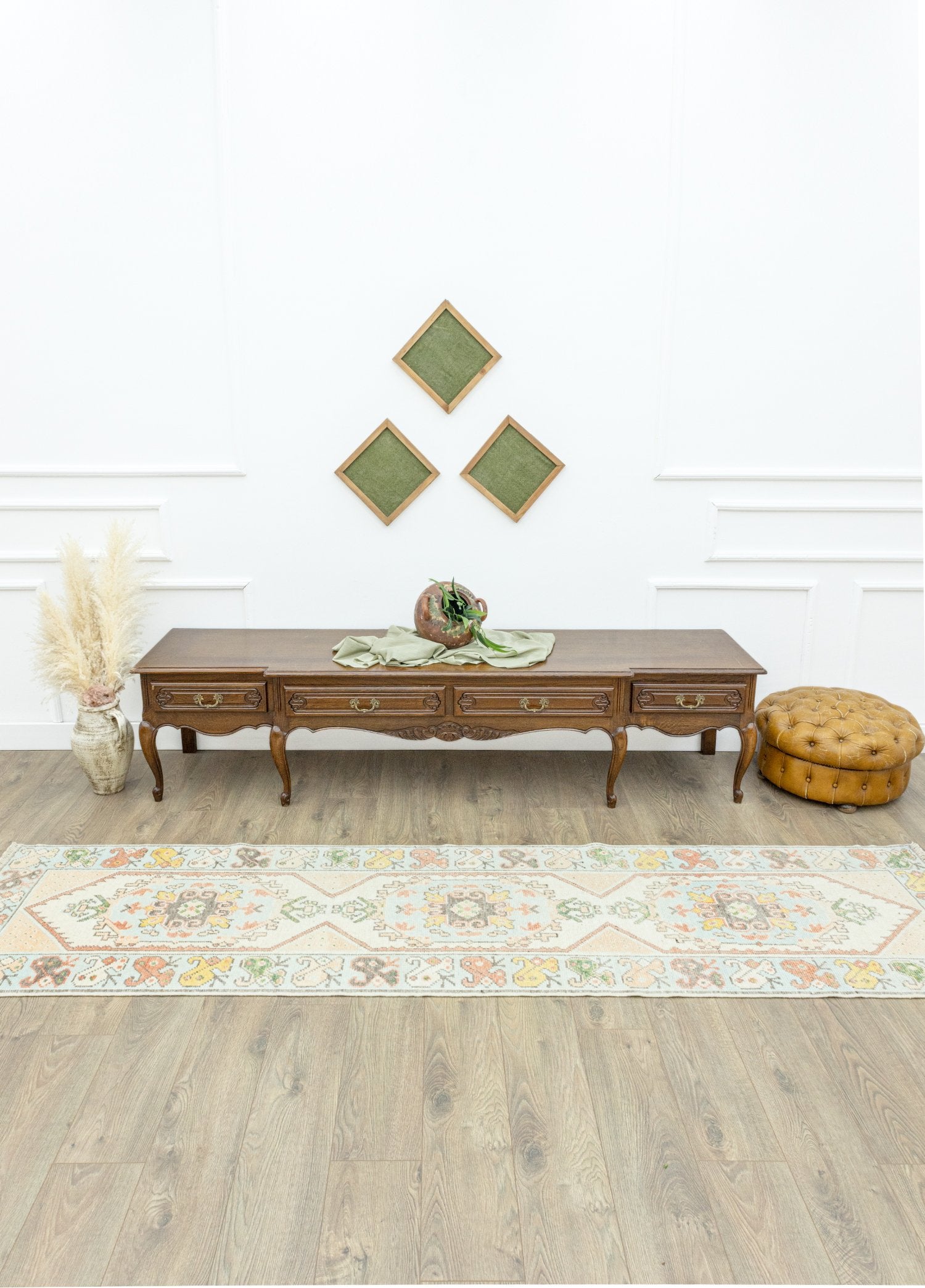 Soho Antiq-İfare Renkli El Dokuma Yün Yolluk 79x307 Cm-Halı-2-Milagron.com