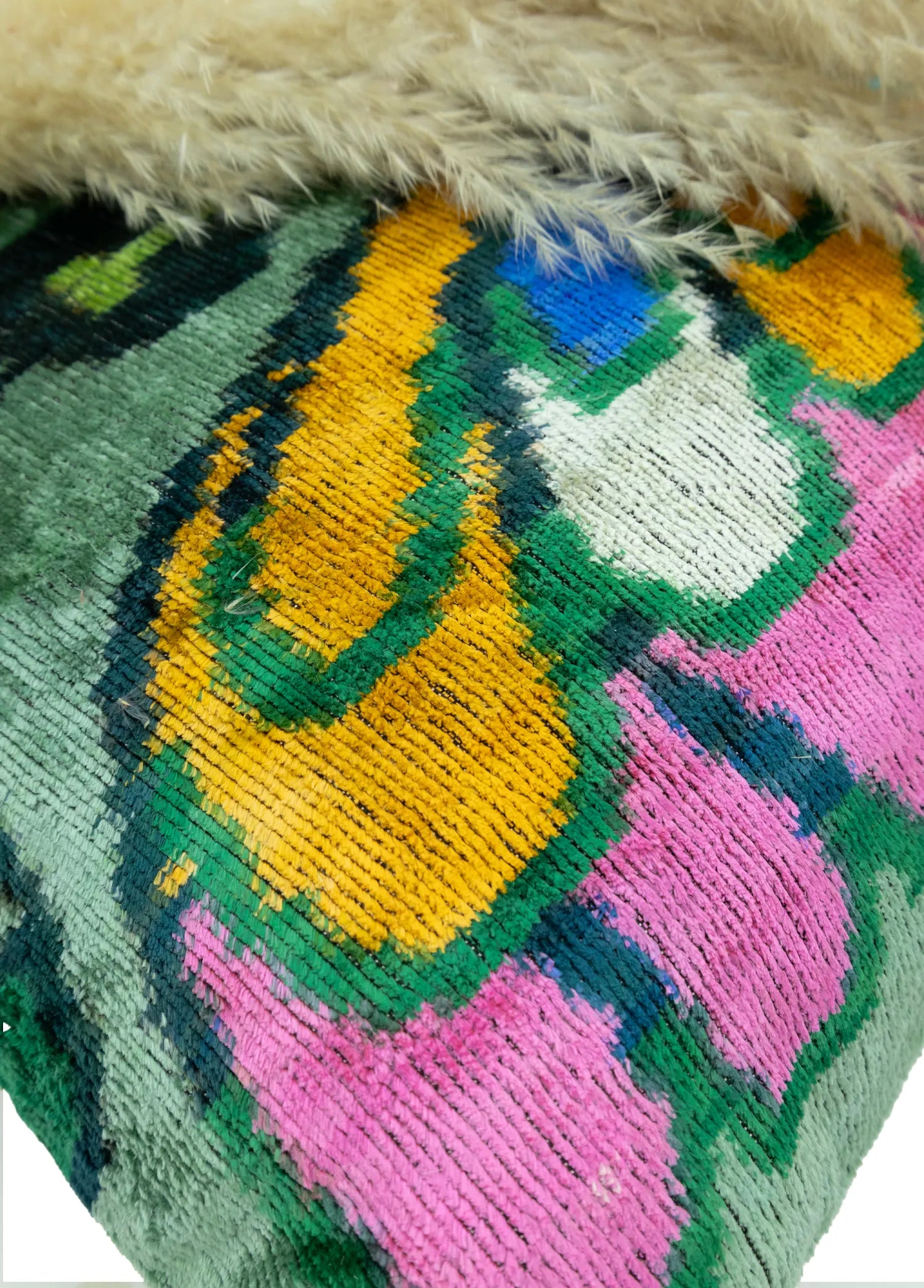 Soho Antiq-Itır El Yapımı İkat Kırlent 50x50 Cm-4-Milagron.com