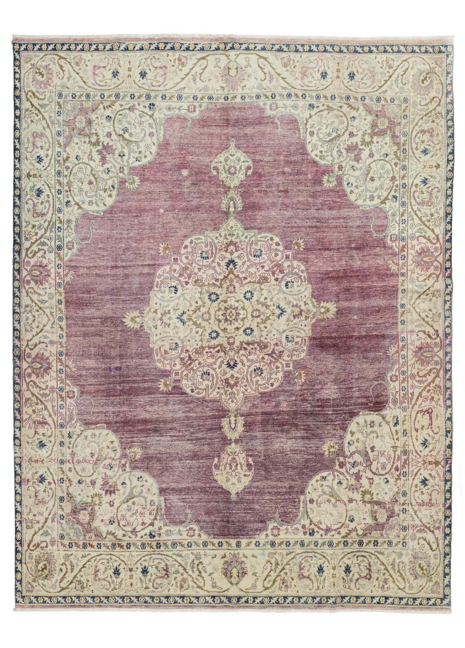 Soho Antiq-İynem Madalyon Desenli El Dokuma Halı 266x350 Cm-6-Milagron.com