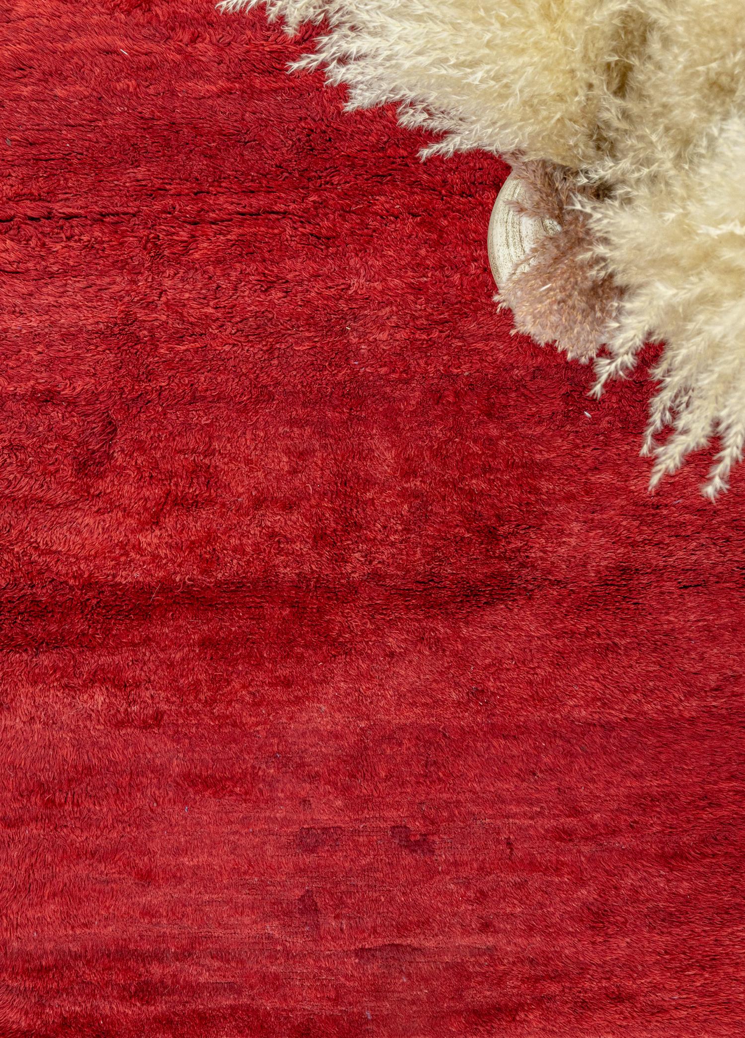 Soho Antiq-Jesse El Dokuma Kırmızı Tülü Halı 127x218 Cm-Halı-3-Milagron.com