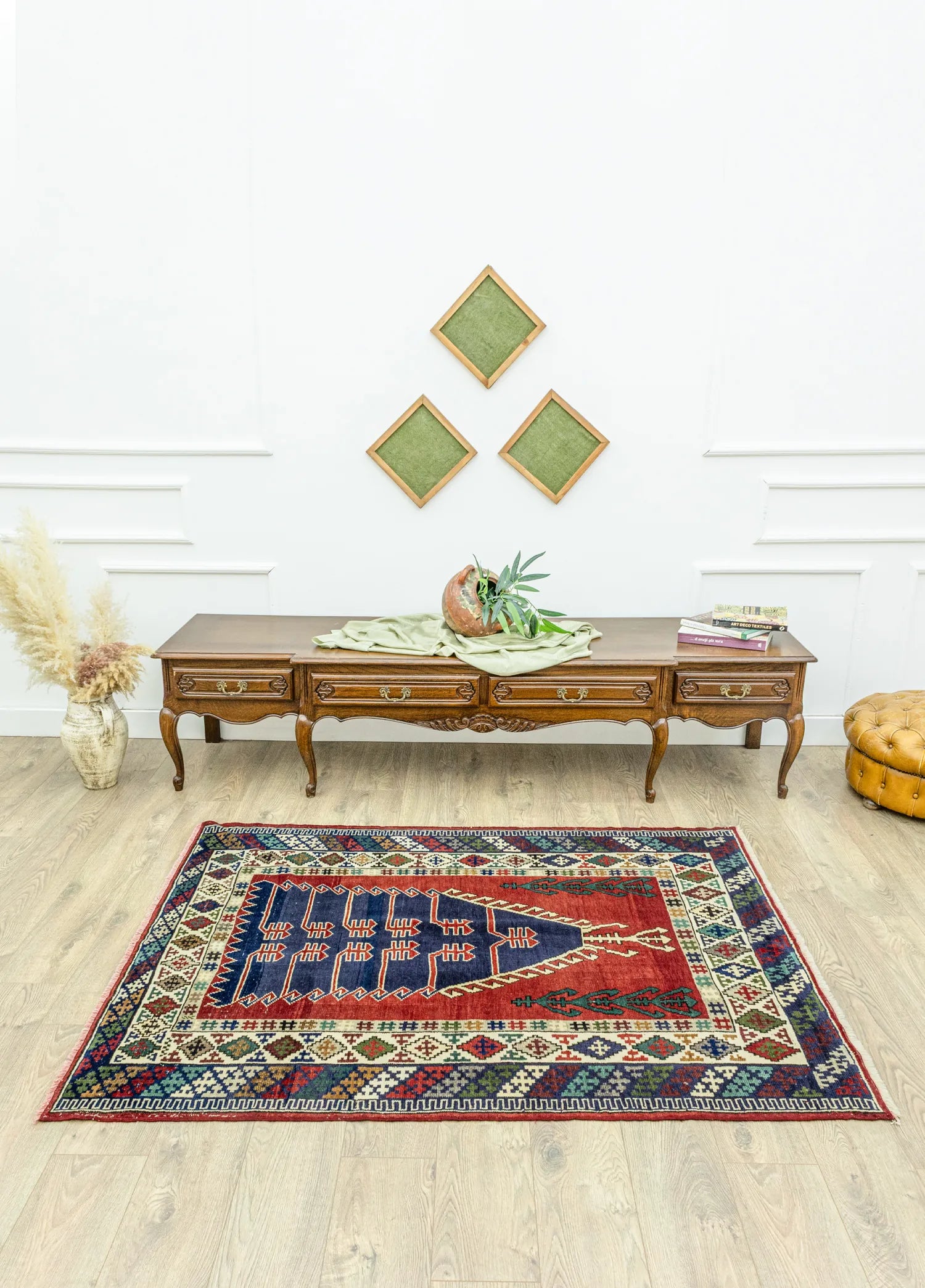 Soho Antiq-Karya Rustik Tasarımlı Yün Halı 131x179 Cm-2-Milagron.com