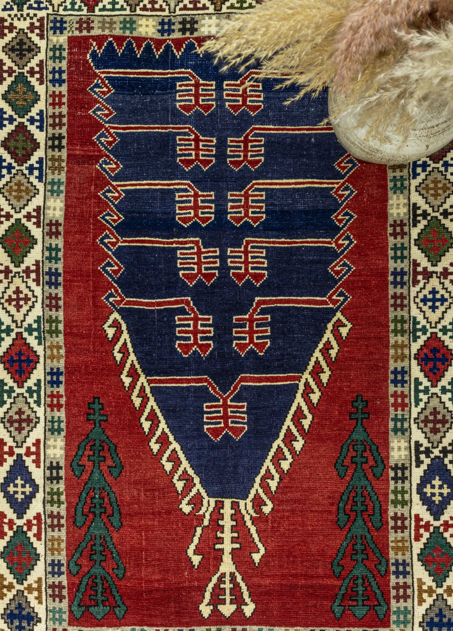 Soho Antiq-Karya Rustik Tasarımlı Yün Halı 131x179 Cm-3-Milagron.com