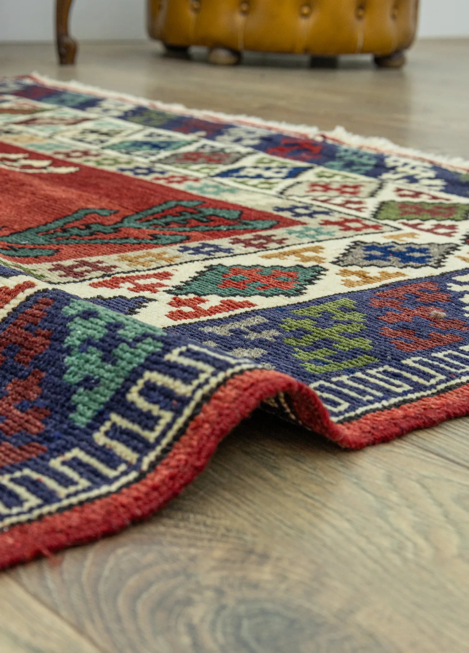 Soho Antiq-Karya Rustik Tasarımlı Yün Halı 131x179 Cm-5-Milagron.com