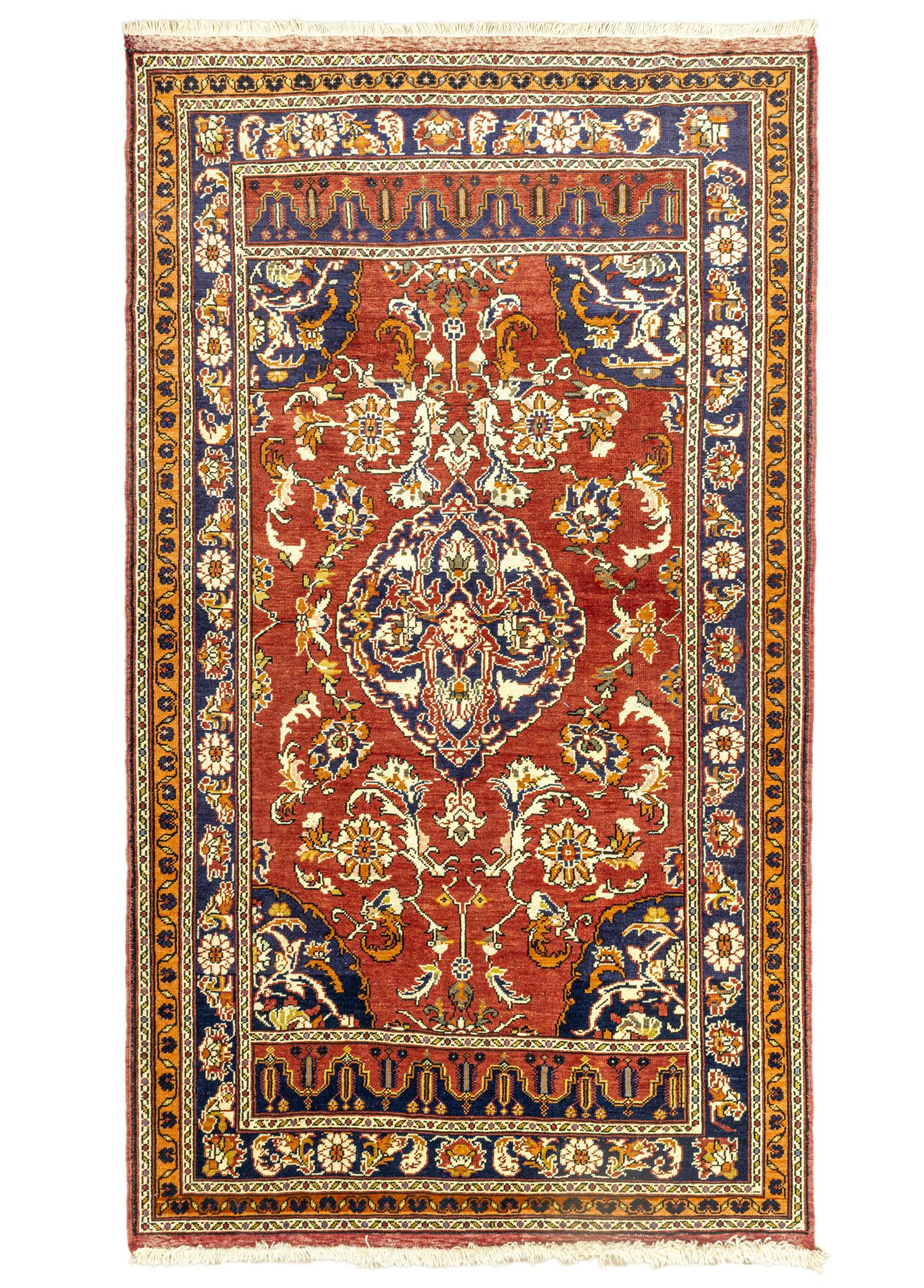 Soho Antiq-Kazvin Floral Desenli Yün Halı 143x250 Cm-Halı-1-Milagron.com