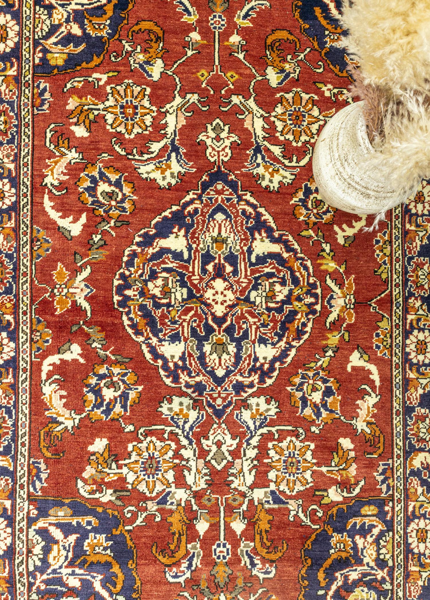 Soho Antiq-Kazvin Floral Desenli Yün Halı 143x250 Cm-Halı-3-Milagron.com