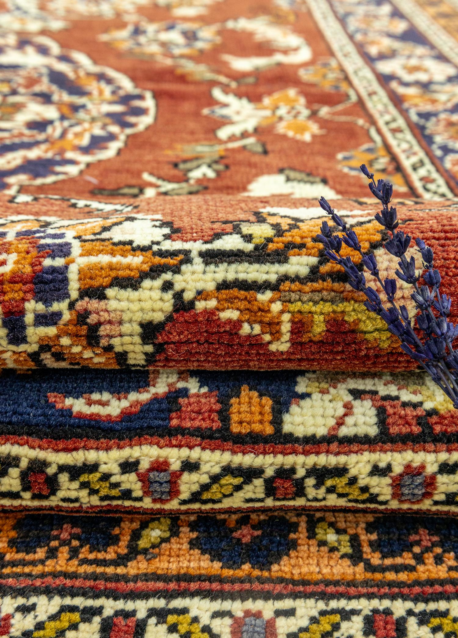 Soho Antiq-Kazvin Floral Desenli Yün Halı 143x250 Cm-Halı-4-Milagron.com