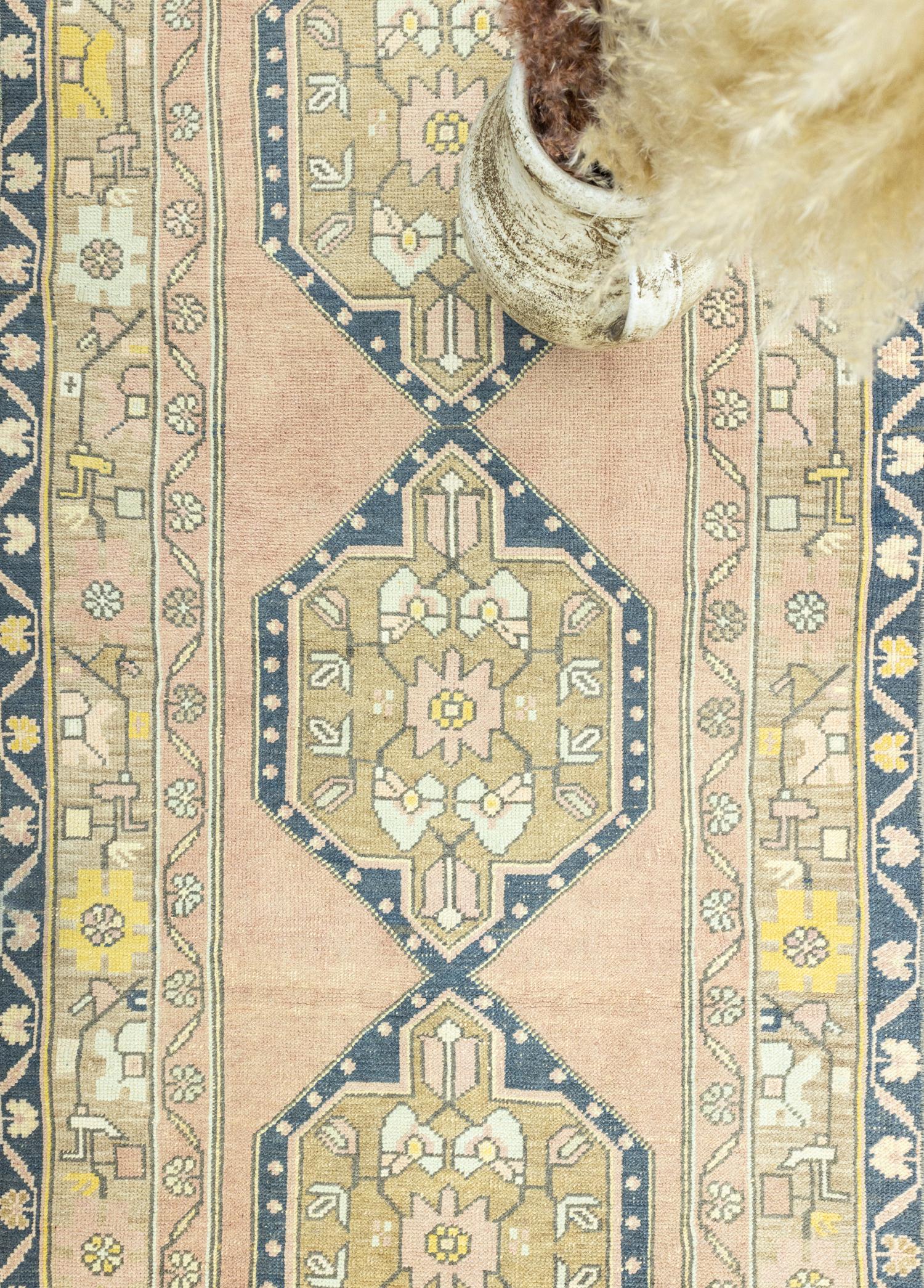 Soho Antiq-Khorsa Rustik Desenli El Dokuma Yolluk 98x296 Cm-Halı-3-Milagron.com