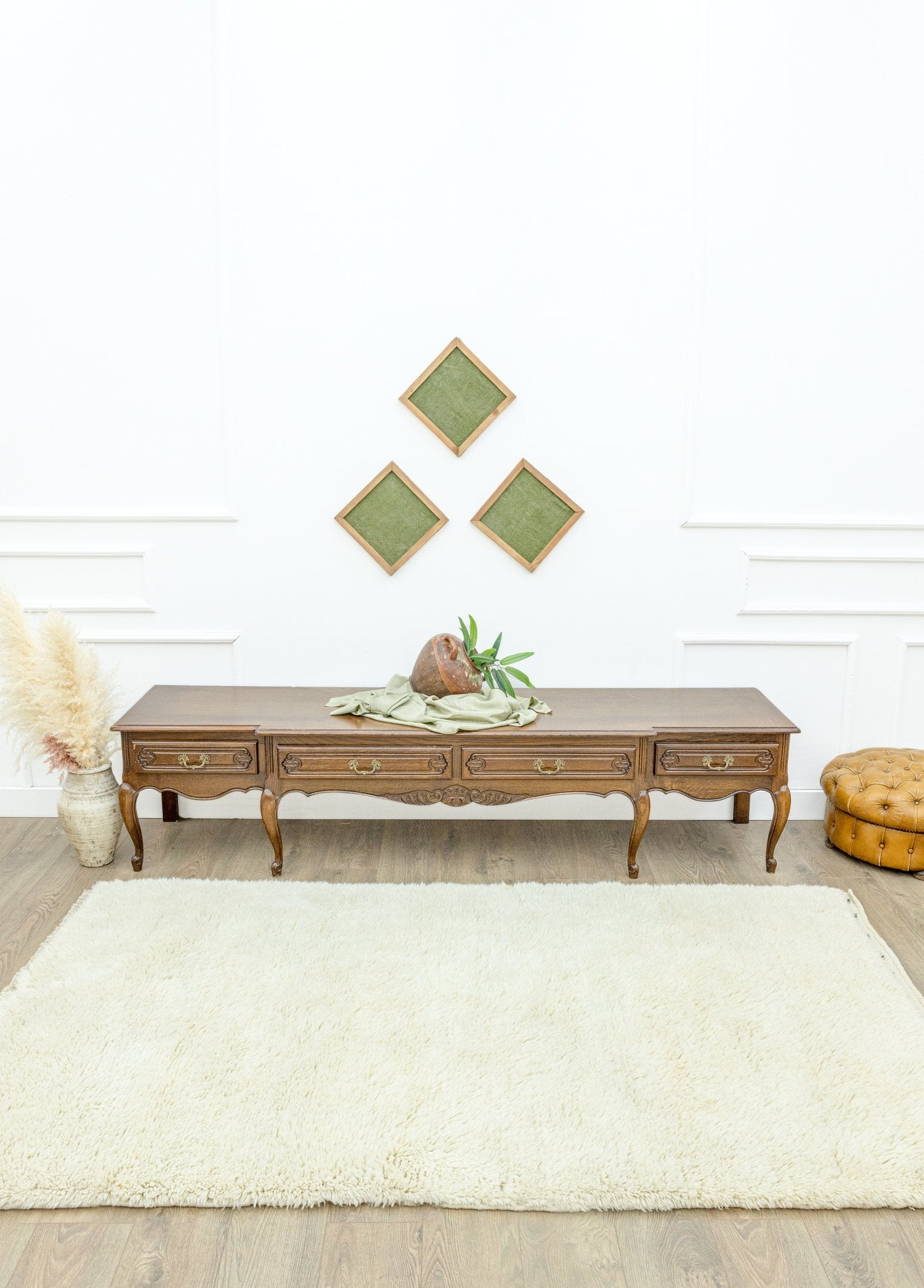 Soho Antiq-Kınay Natural El Dokuma Tülü Halı 146x244 Cm-Halı-2-Milagron.com