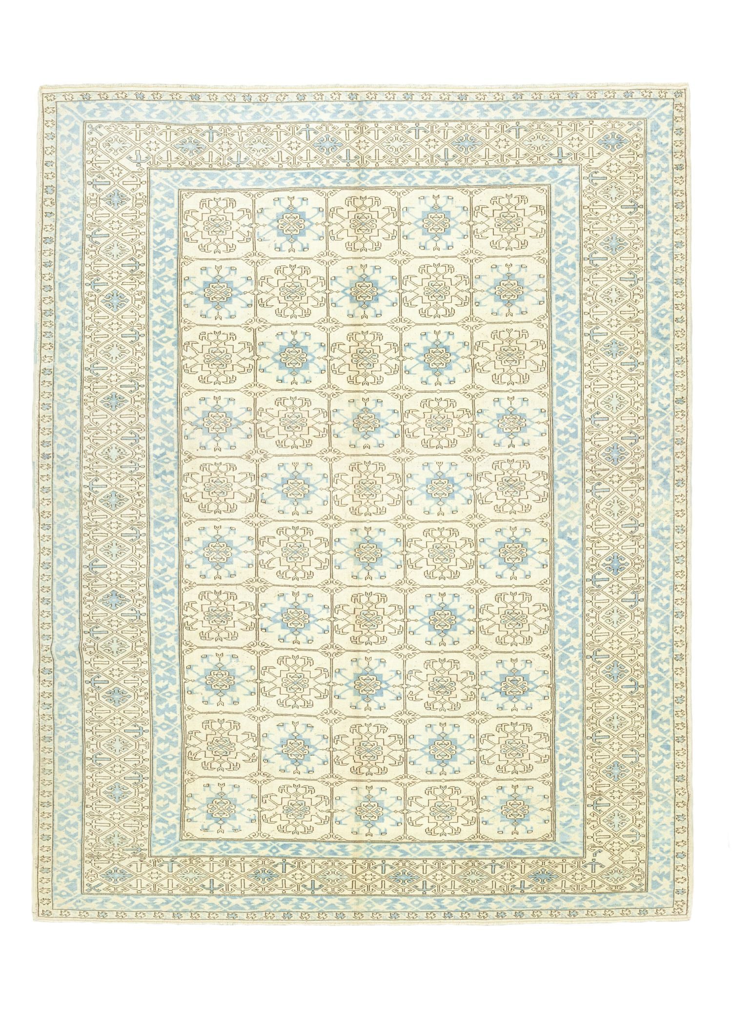 Soho Antiq-Klark Geometrik Motifli Yün Halı 284x346 Cm-Halı-1-Milagron.com