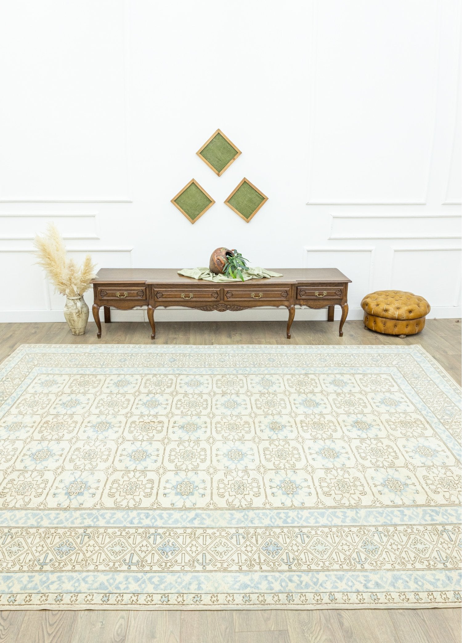 Soho Antiq-Klark Geometrik Motifli Yün Halı 284x346 Cm-Halı-2-Milagron.com