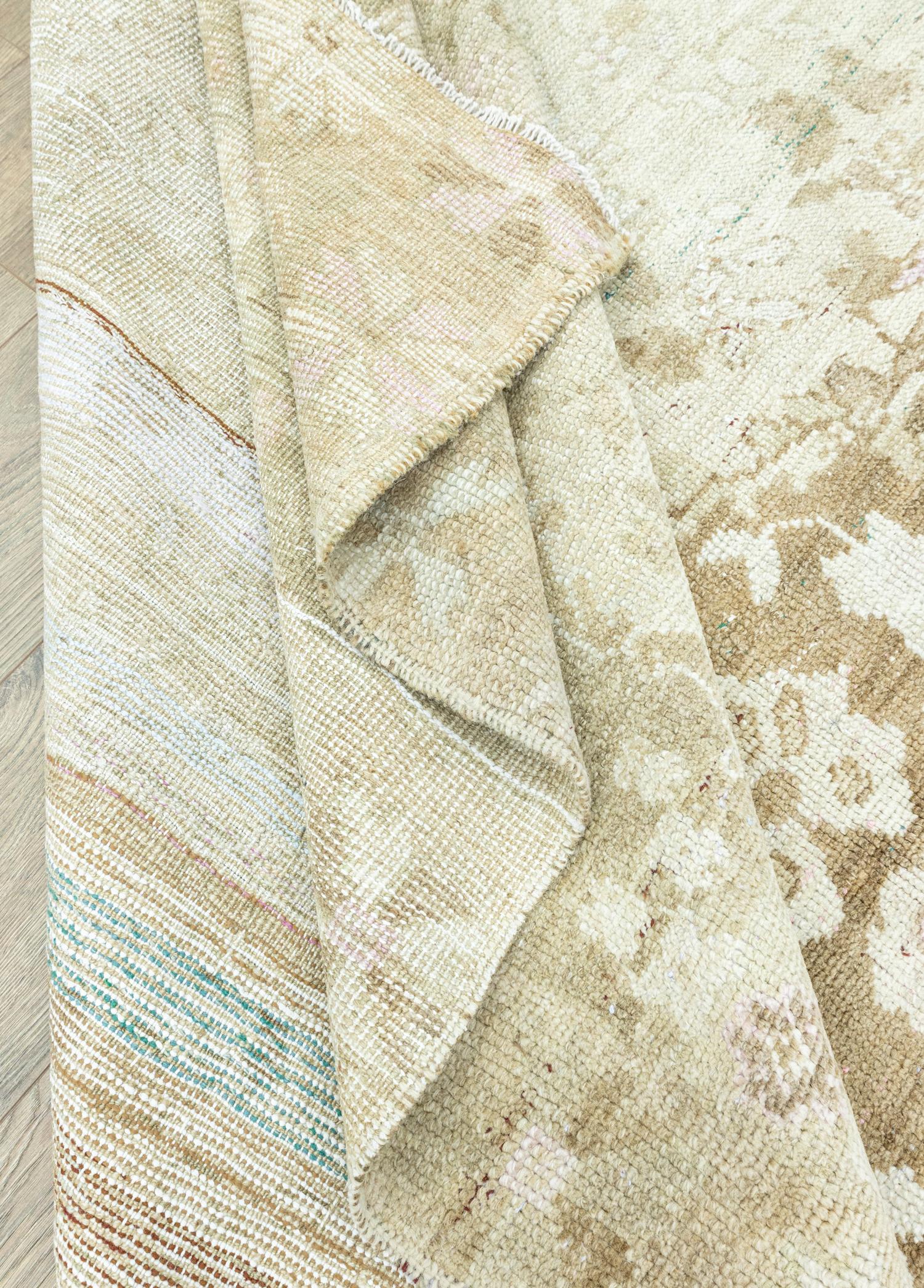 Soho Antiq-Koltan Floral Madalyon Desenli Yün Halı 204x352 Cm-Halı-6-Milagron.com