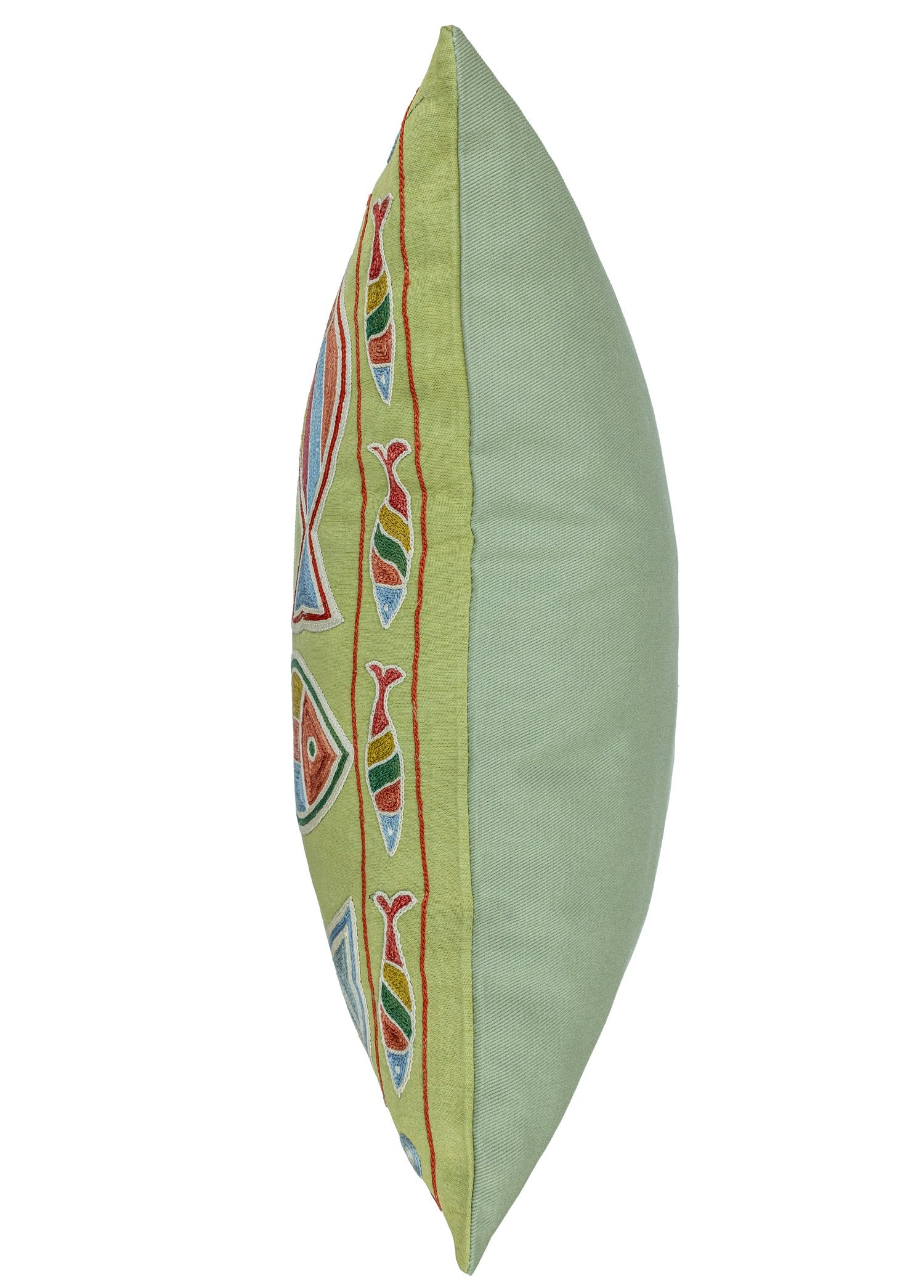 Soho Antiq-Krista Balık Desenli El Yapımı Kırlent 50x50 Cm-Kırlent-5-Milagron.com