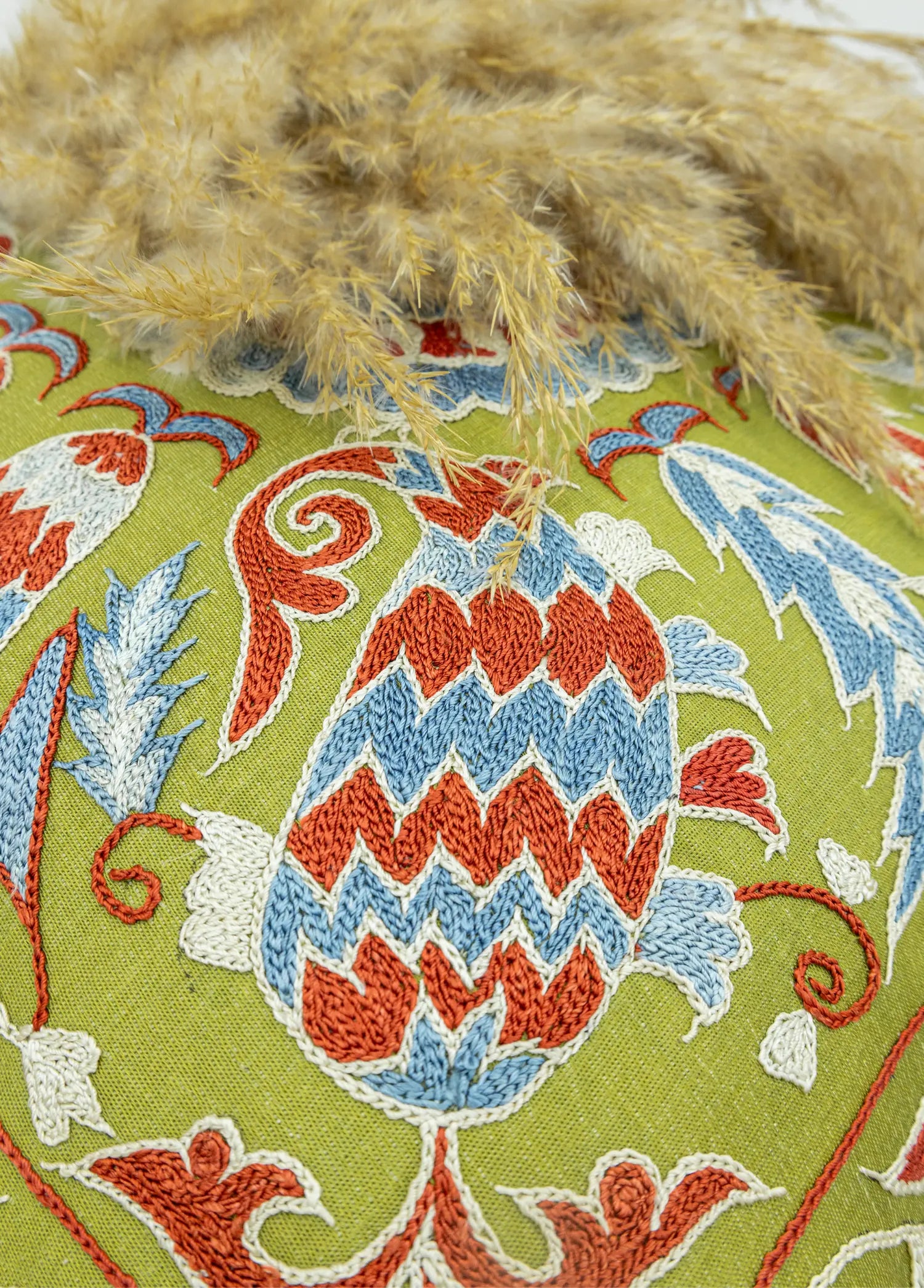 Soho Antiq-Kumralı Dekoratif Bohem Kırlent 50x50 Cm-4-Milagron.com