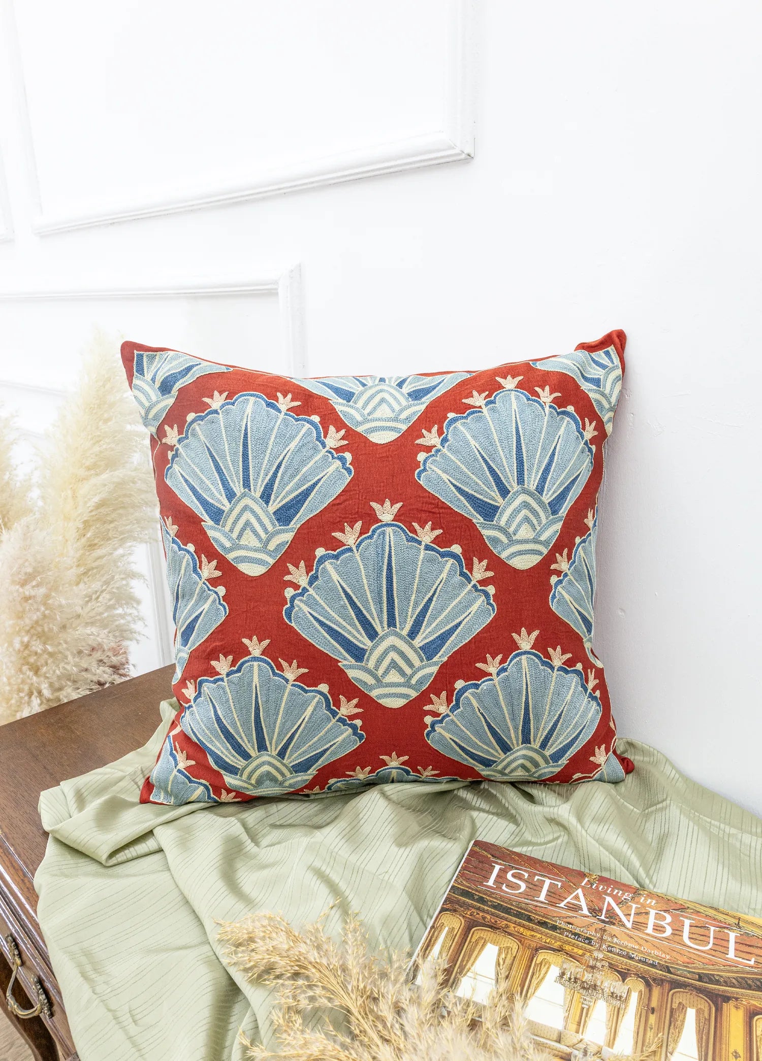 Soho Antiq-Kutal Bohem Tasarımlı İpek Kırlent 50x50 Cm-Kırlent-2-Milagron.com