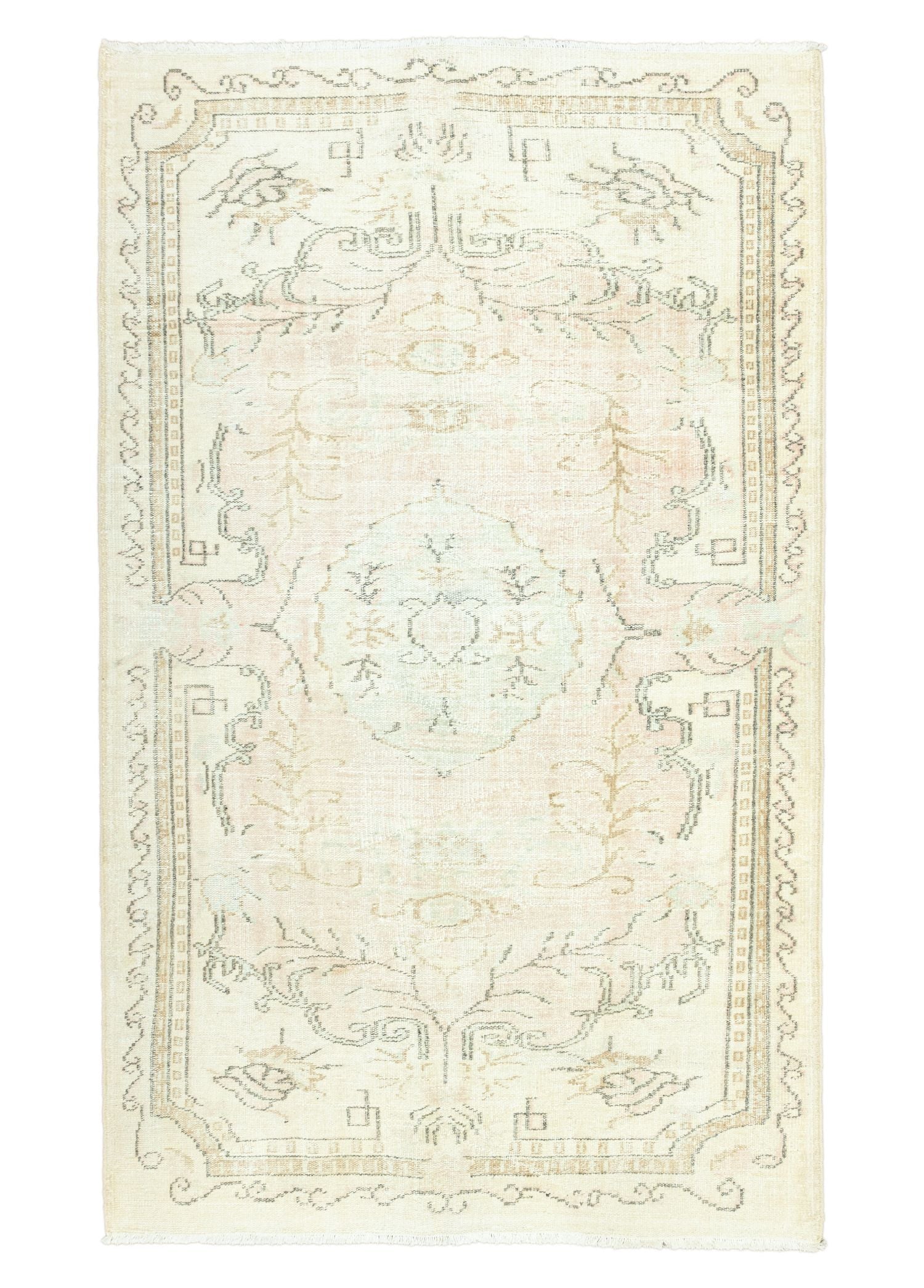 Soho Antiq-Kutal Vintage El Dokuma Halı 166x273 Cm-Halı-1-Milagron.com