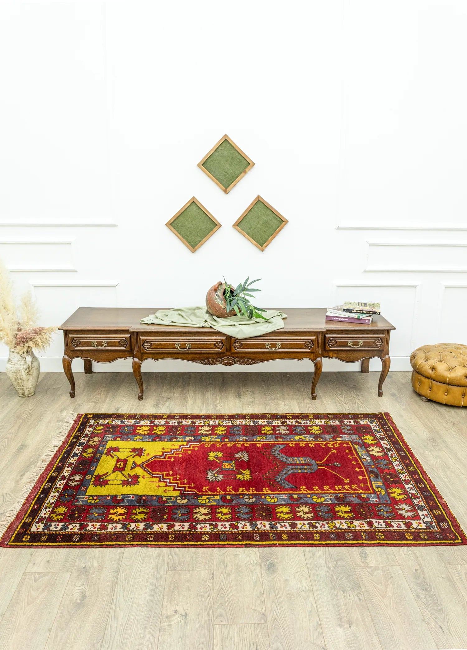 Soho Antiq-Kuzca El Dokuma Yün Köy Halı 125x195 Cm-2-Milagron.com