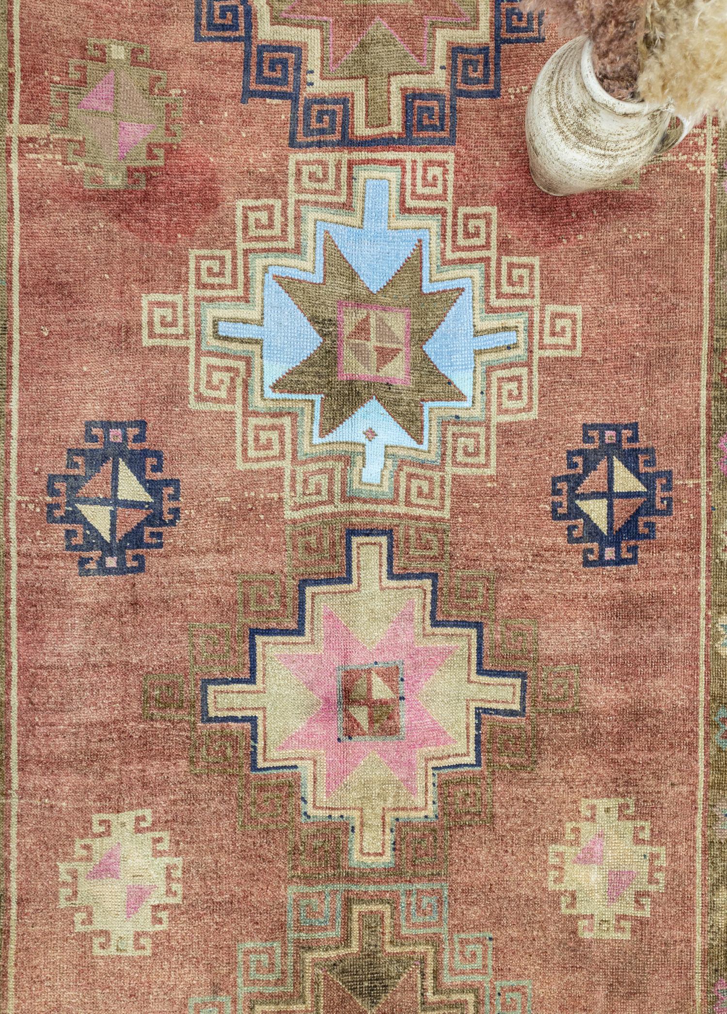 Soho Antiq-Laine El Dokuma Yün Herki Yolluk 160x448 Cm-Halı-3-Milagron.com