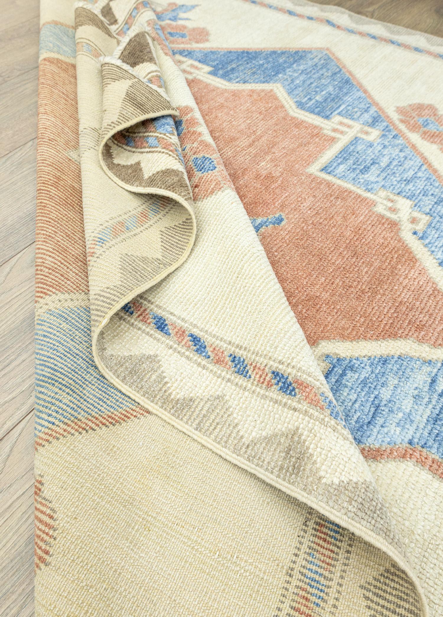 Soho Antiq-Laine El Dokuma Yün Uşak Halı 150x170 Cm-Halı-6-Milagron.com