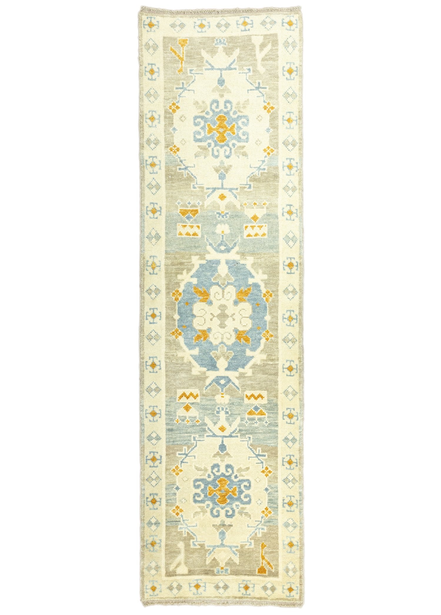 Soho Antiq-Larende Rustik El Dokuma Yolluk 77x276 Cm-Halı-1-Milagron.com