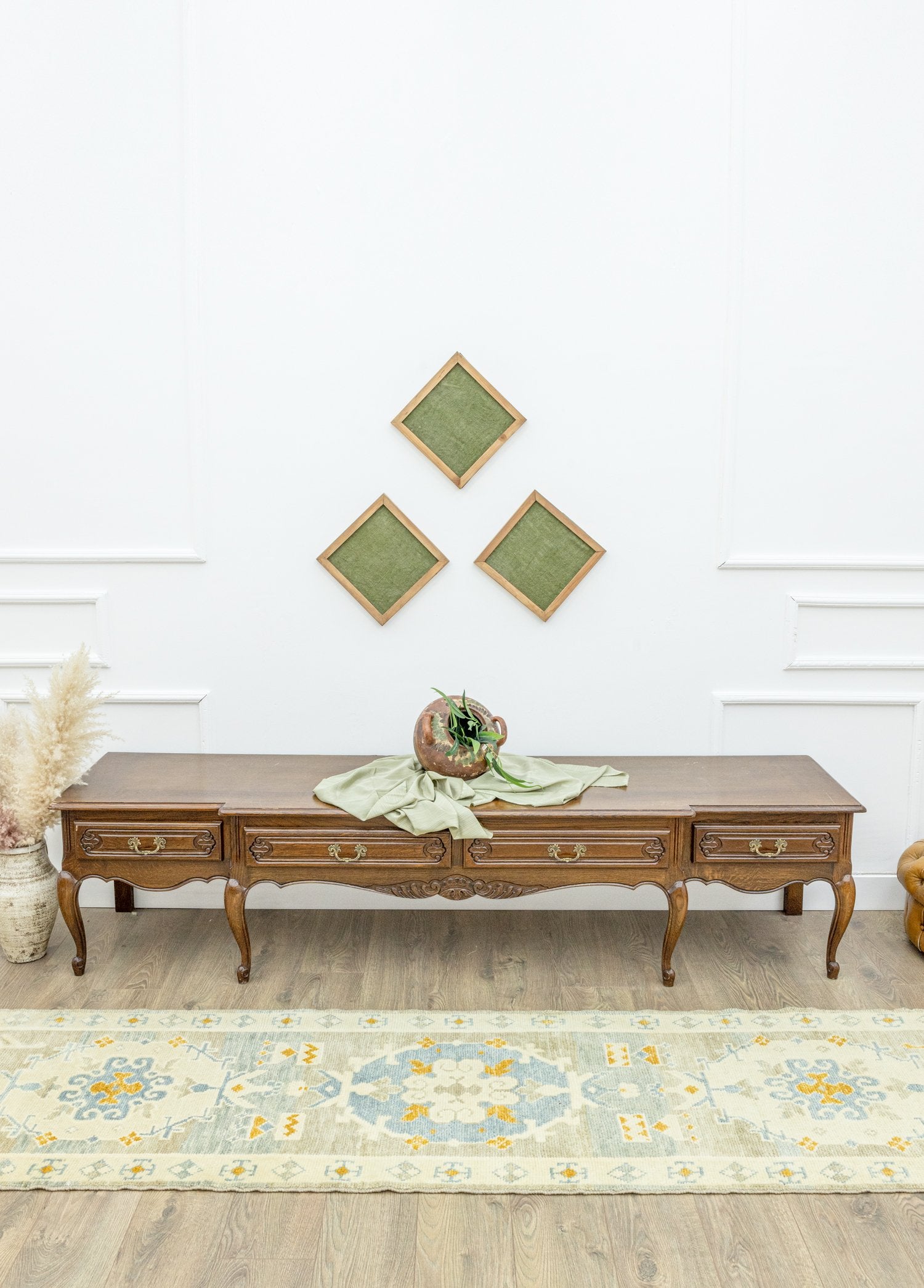 Soho Antiq-Larende Rustik El Dokuma Yolluk 77x276 Cm-Halı-2-Milagron.com