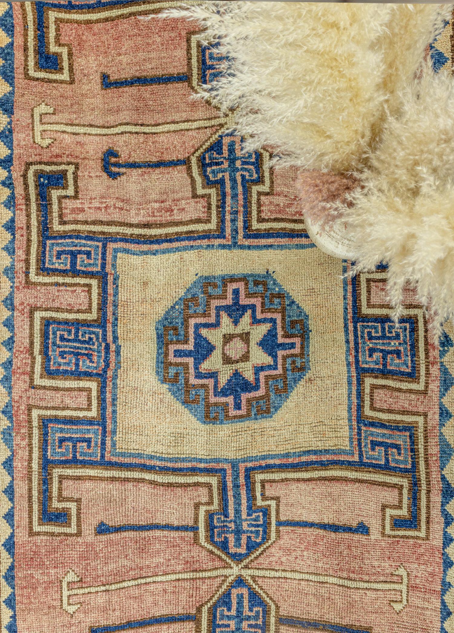 Soho Antiq-Leylak El Dokuma Herki Yolluk 146x389 Cm-Halı-3-Milagron.com