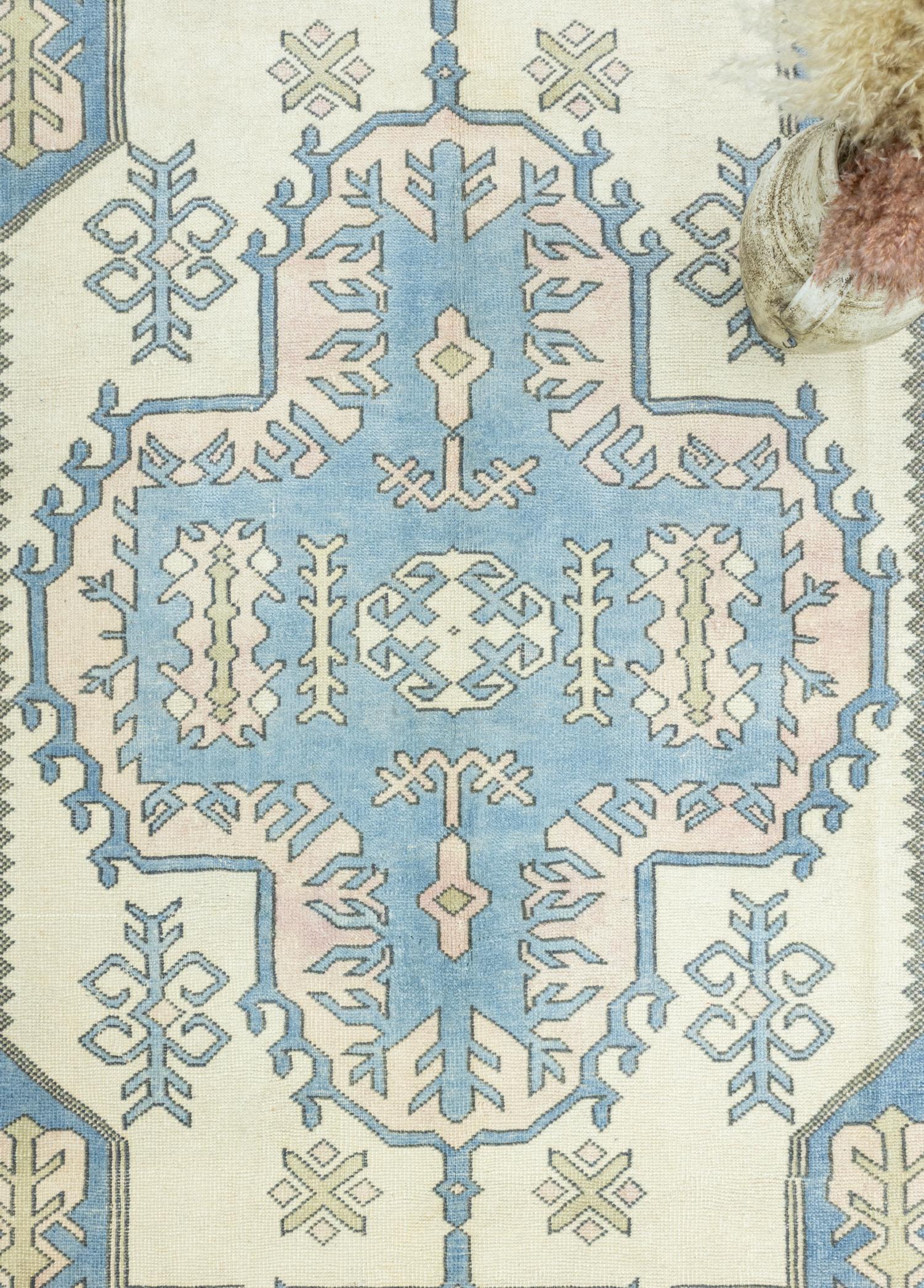 Soho Antiq-Liber Rustik Desenli El Dokuma Yün Halı 215x324 Cm-Halı-3-Milagron.com