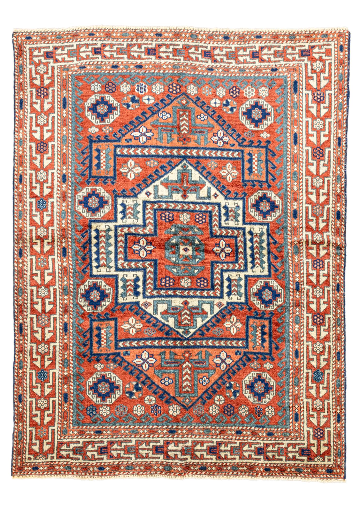 Soho Antiq-Likak El Dokuma Eski Bergama Halısı 168x222 Cm-Halı-1-Milagron.com