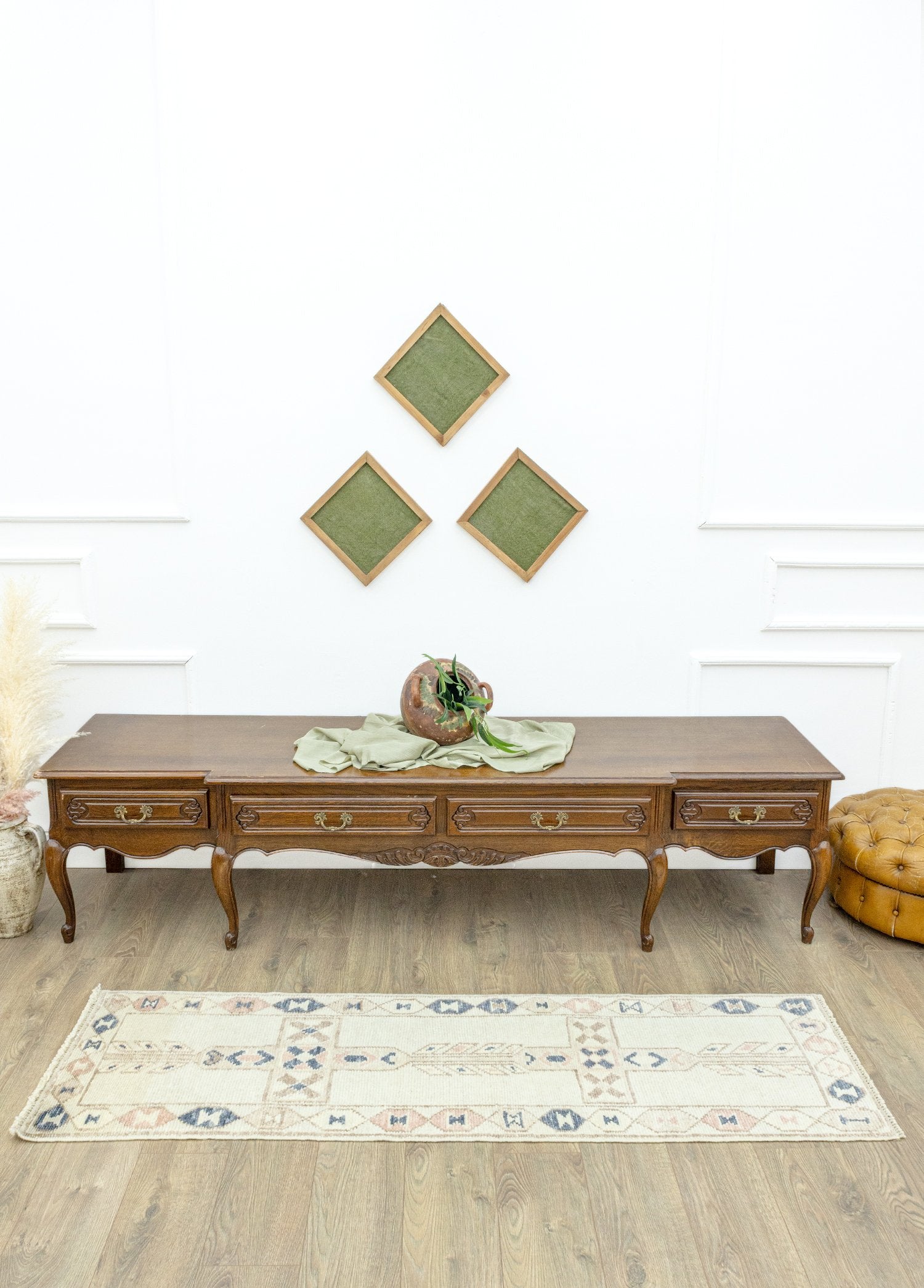 Soho Antiq-Lindsey El Dokuma Yün Yolluk 56x193 Cm-Halı-2-Milagron.com