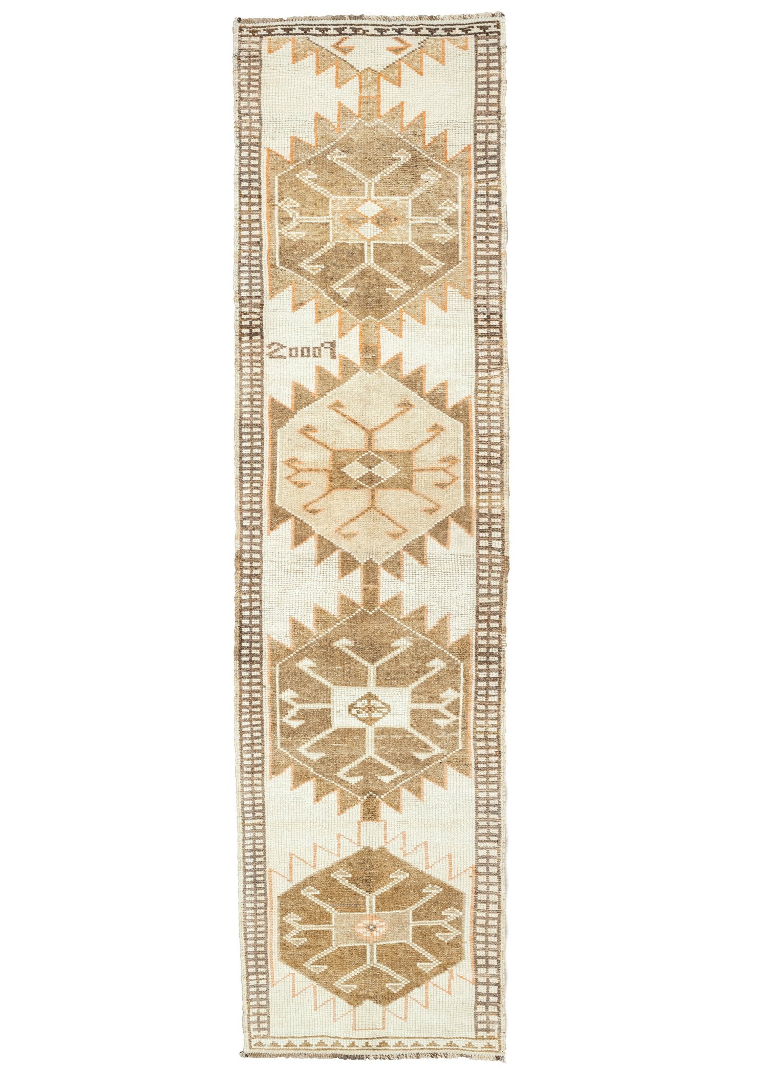 Soho Antiq-Linnae El Dokuma Herki Yün Yolluk 87x395 Cm-Halı-1-Milagron.com