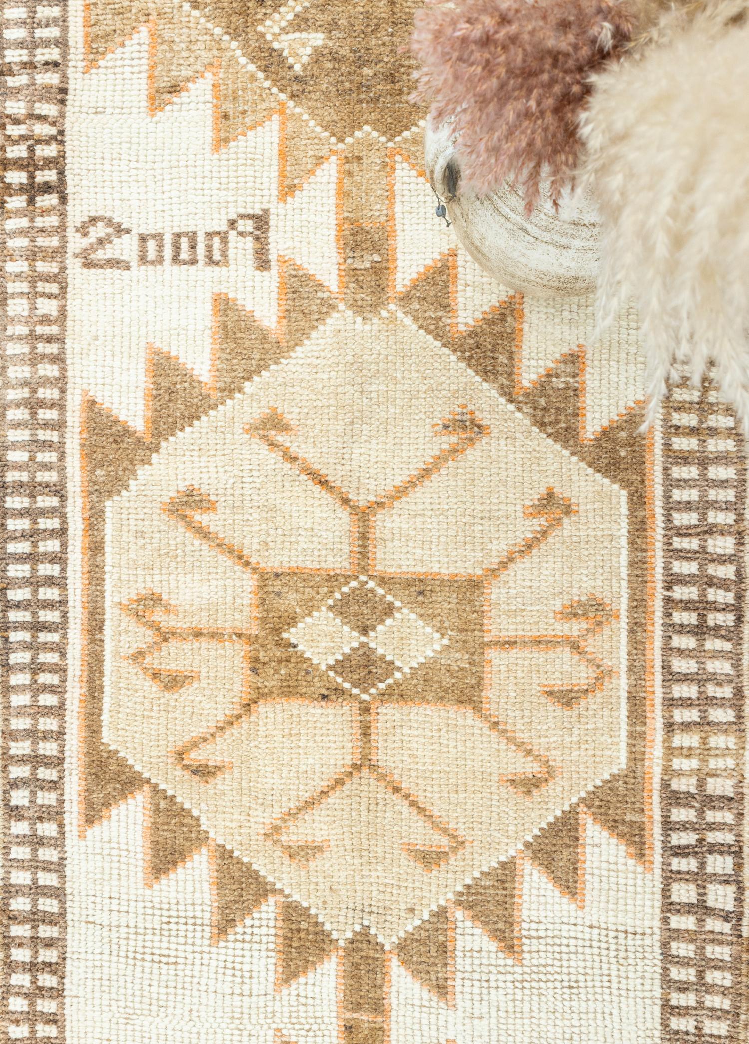 Soho Antiq-Linnae El Dokuma Herki Yün Yolluk 87x395 Cm-Halı-3-Milagron.com