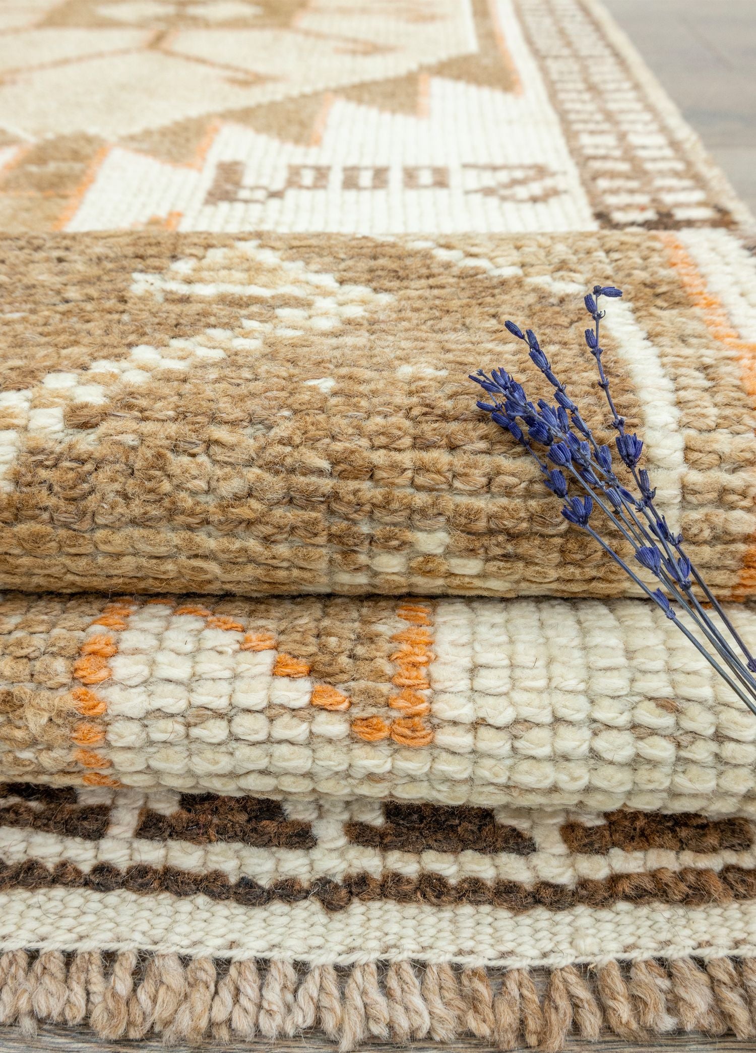 Soho Antiq-Linnae El Dokuma Herki Yün Yolluk 87x395 Cm-Halı-4-Milagron.com