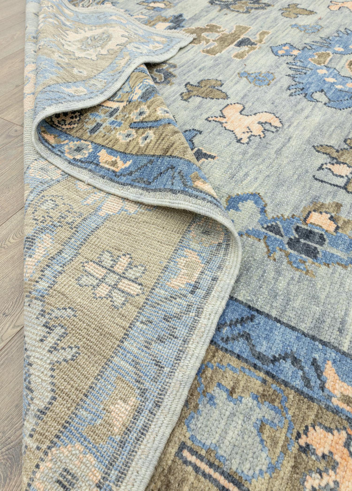 Soho Antiq-Maise El Dokuma Yün Uşak Halısı 254x290 Cm-Halı-6-Milagron.com