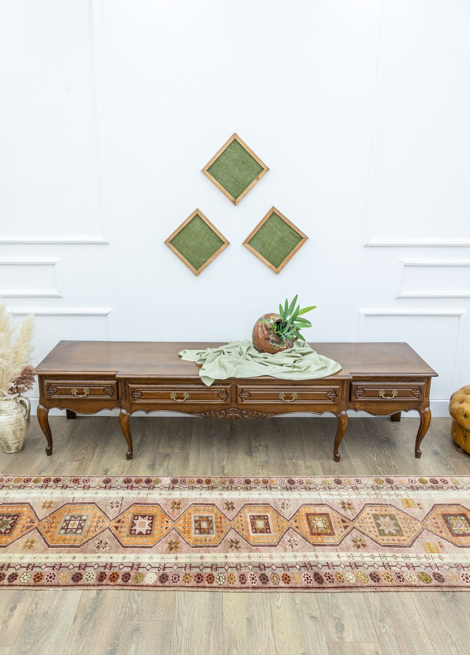 Soho Antiq-Malard Bohem Tarz El Dokuma Herki Yolluk 81x400 Cm-Halı-2-Milagron.com