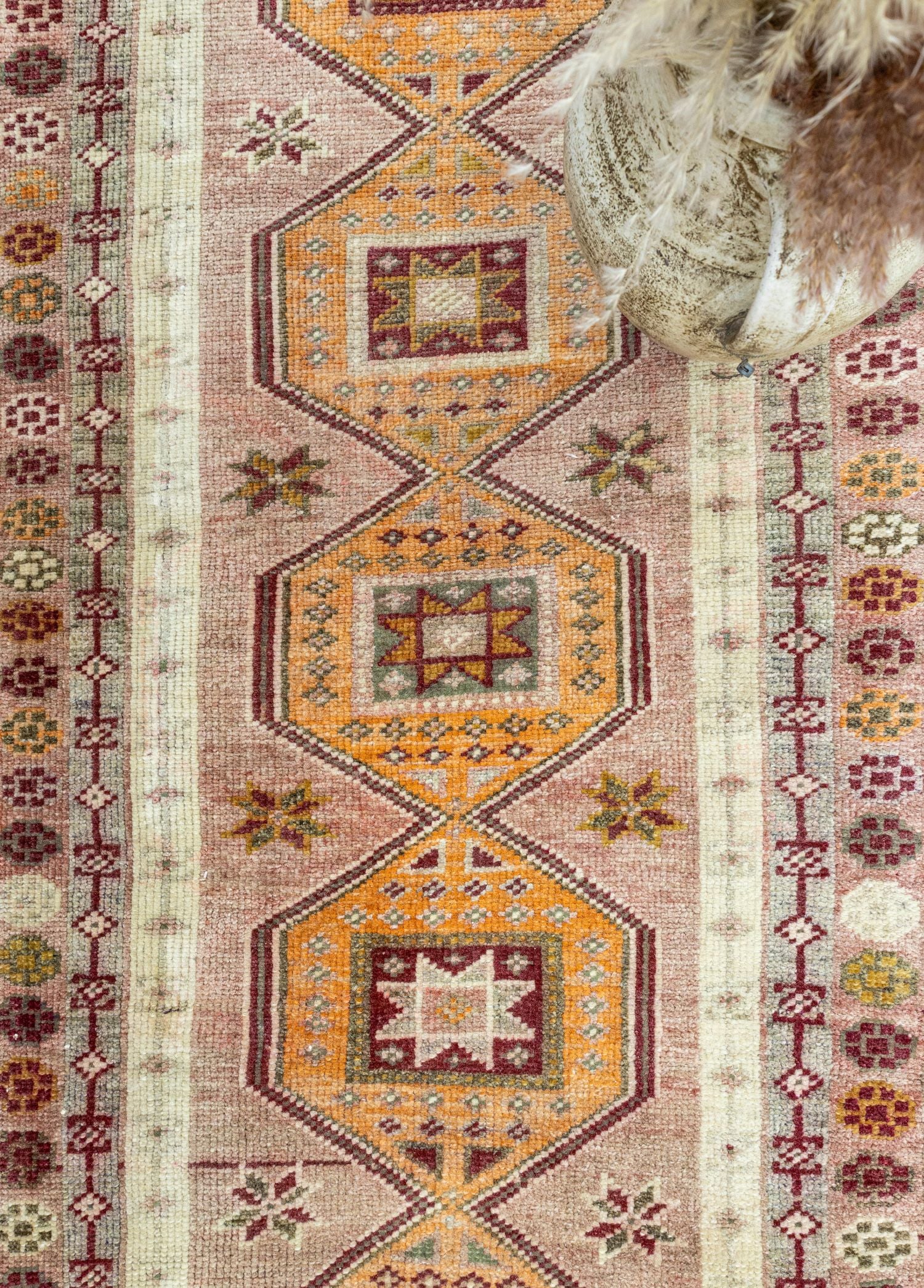 Soho Antiq-Malard Bohem Tarz El Dokuma Herki Yolluk 81x400 Cm-Halı-3-Milagron.com