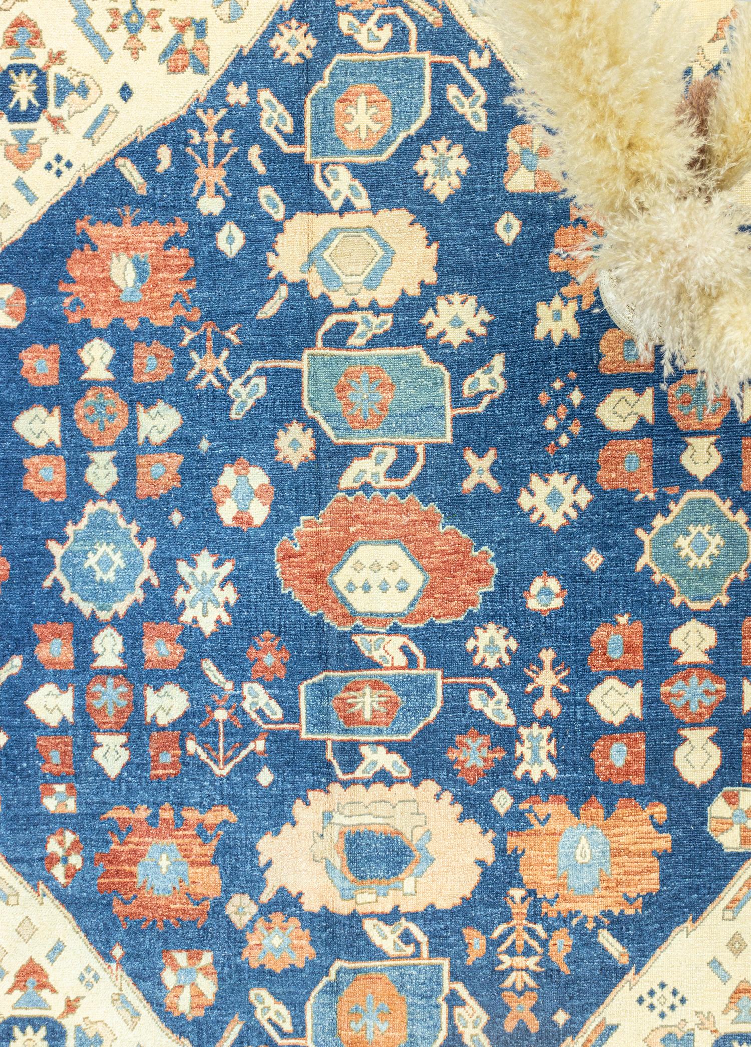 Soho Antiq-Malard Büyük El Dokuma Kök Boya Halı 361x410 Cm-Halı-3-Milagron.com