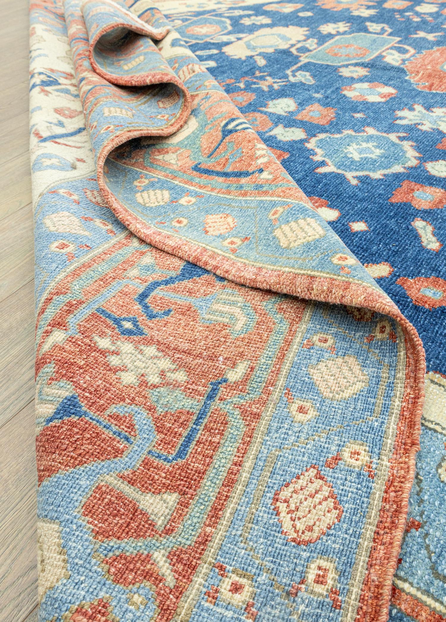 Soho Antiq-Malard Büyük El Dokuma Kök Boya Halı 361x410 Cm-Halı-6-Milagron.com