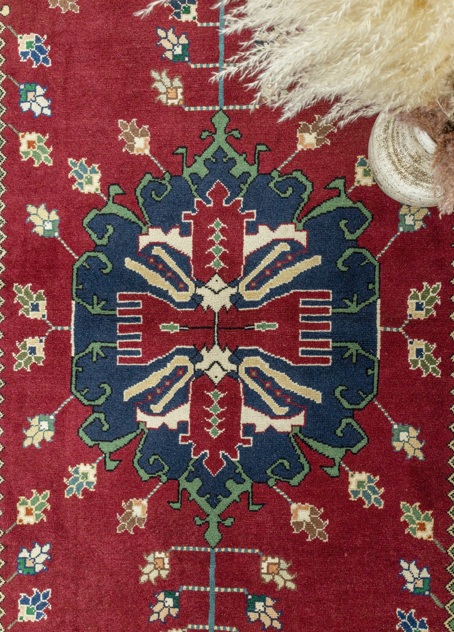 Soho Antiq-Marcin Rustik Kırmızı Yün Halı 183x330 Cm-Halı-3-Milagron.com