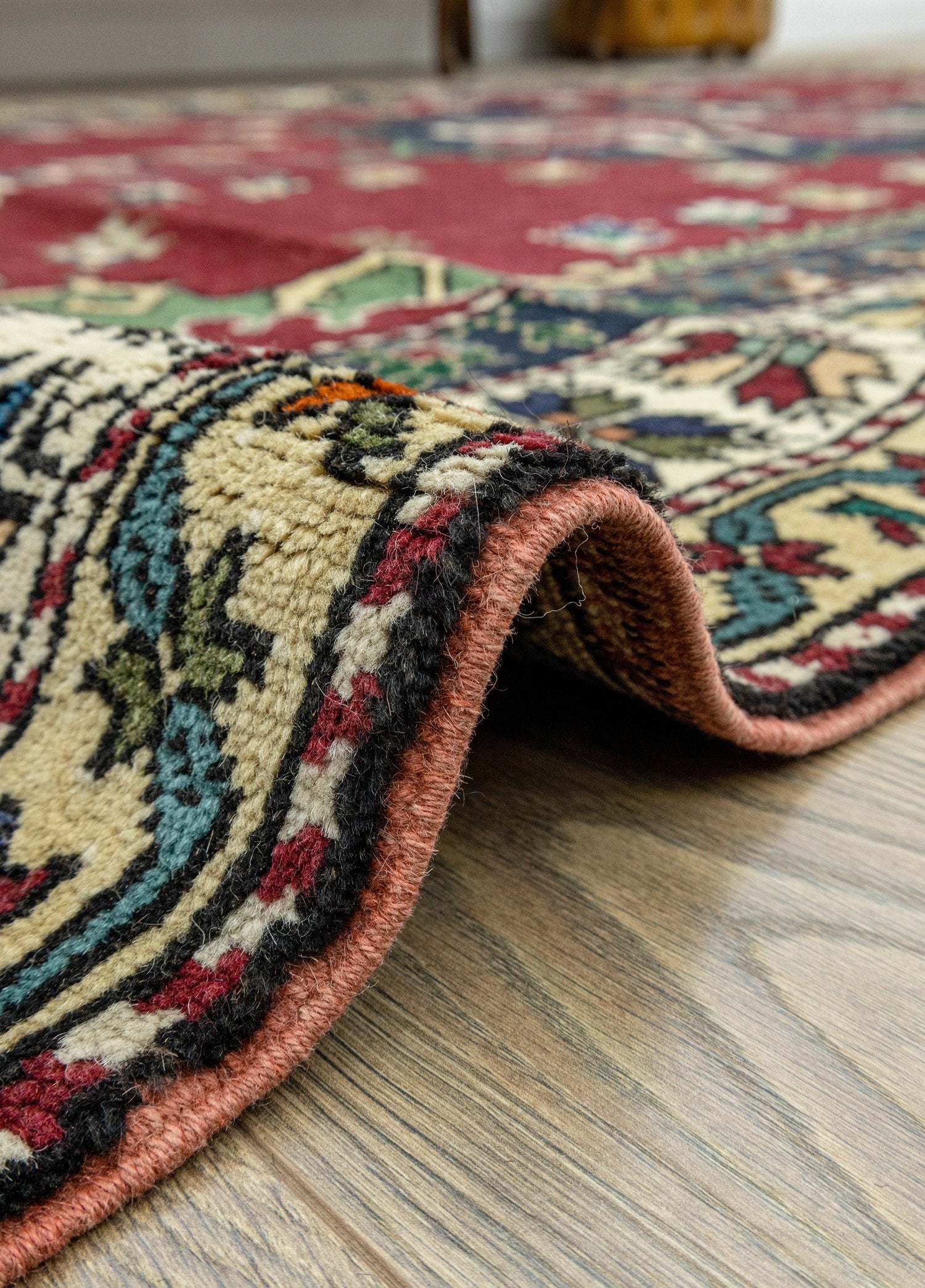 Soho Antiq-Marcin Rustik Kırmızı Yün Halı 183x330 Cm-Halı-5-Milagron.com