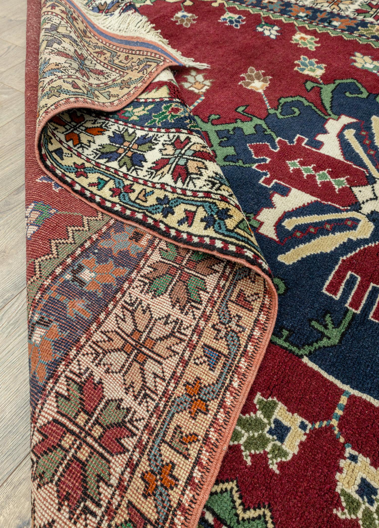 Soho Antiq-Marcin Rustik Kırmızı Yün Halı 183x330 Cm-Halı-6-Milagron.com