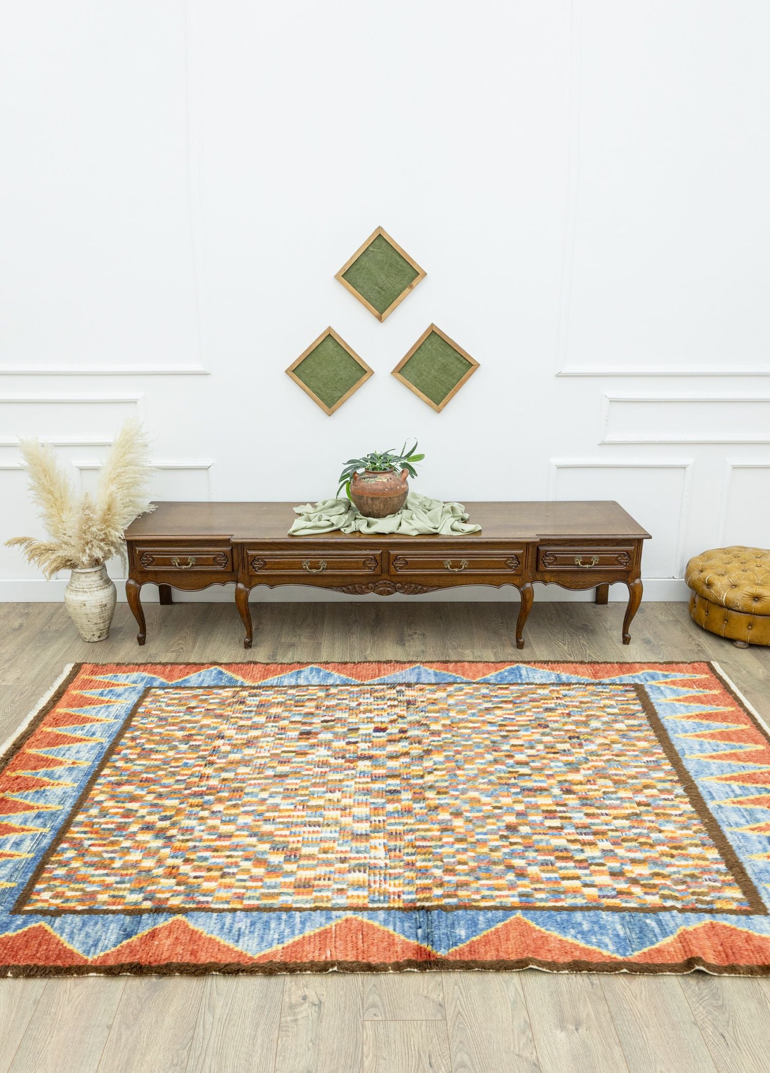 Soho Antiq-Mathilde Renkli El Dokuma Tülü Halı 153x264 Cm-Halı-2-Milagron.com