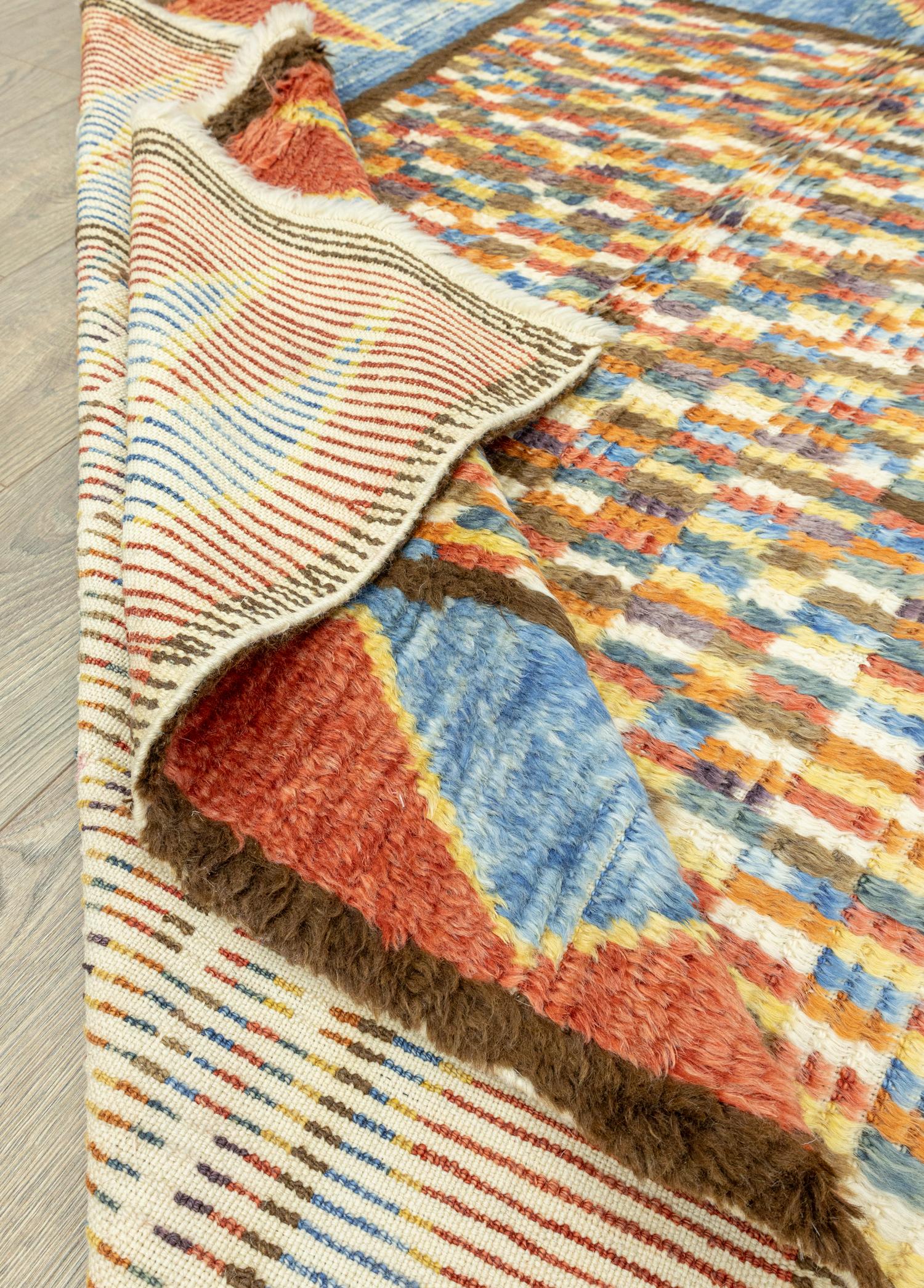 Soho Antiq-Mathilde Renkli El Dokuma Tülü Halı 153x264 Cm-Halı-6-Milagron.com