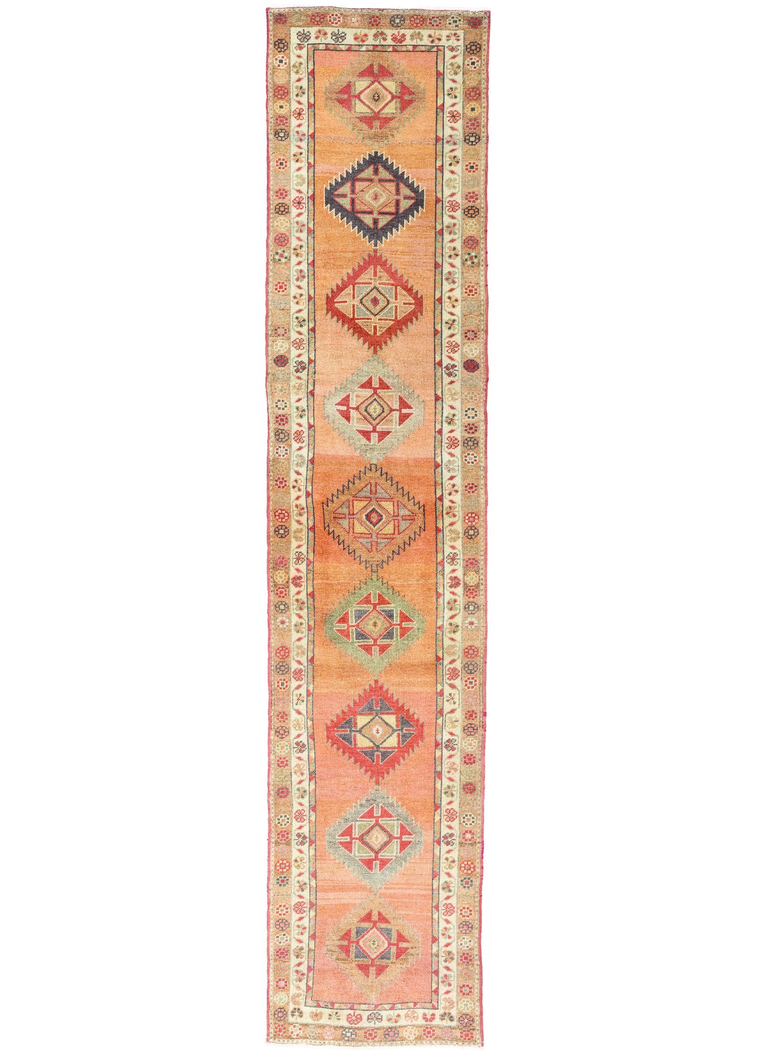 Soho Antiq-Meerim Geometrik Desenli Herki Yolluk 84x400 Cm-Halı-1-Milagron.com