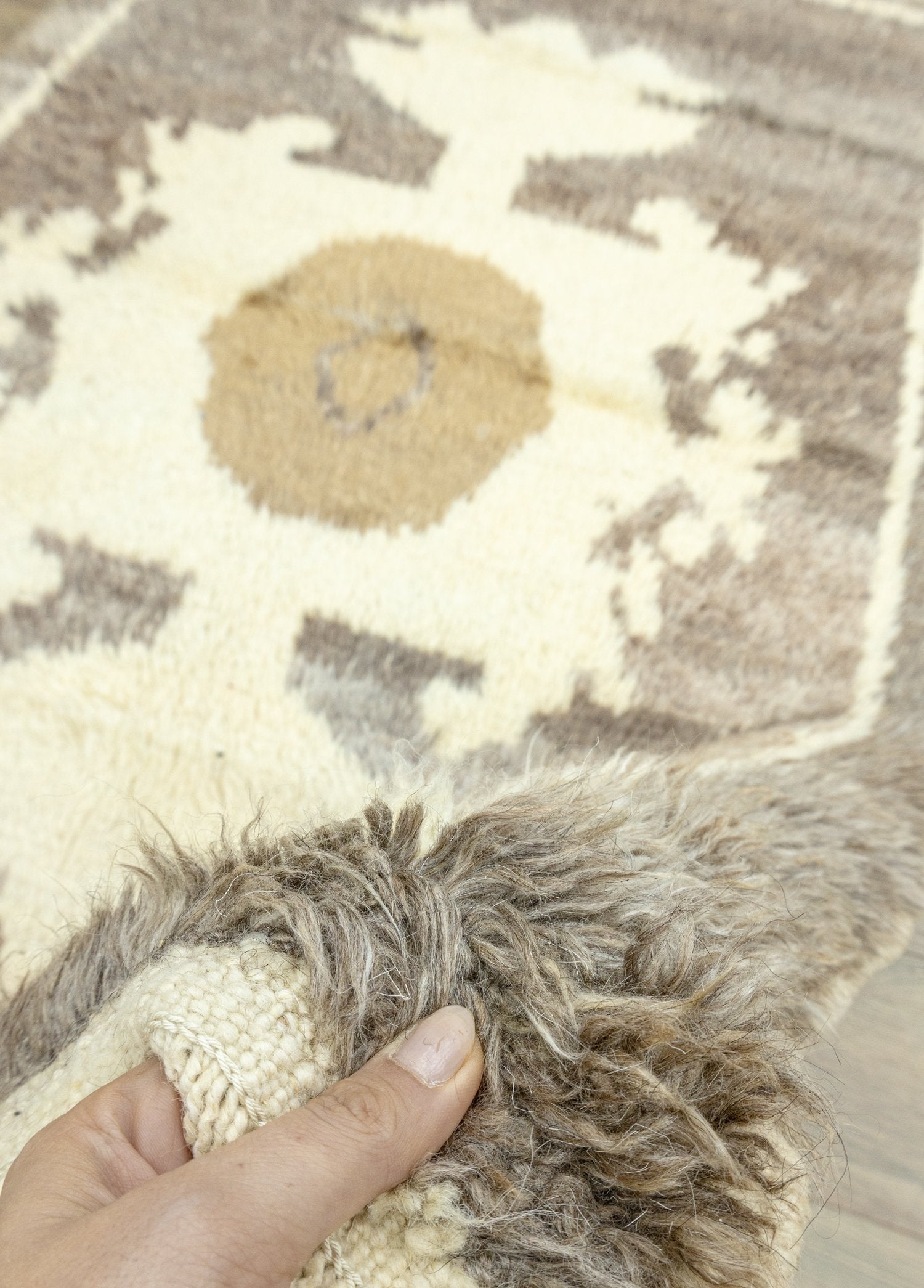 Soho Antiq-Merda İlkel Tasarımlı El Dokuma Halı 125x215 Cm-Halı-4-Milagron.com