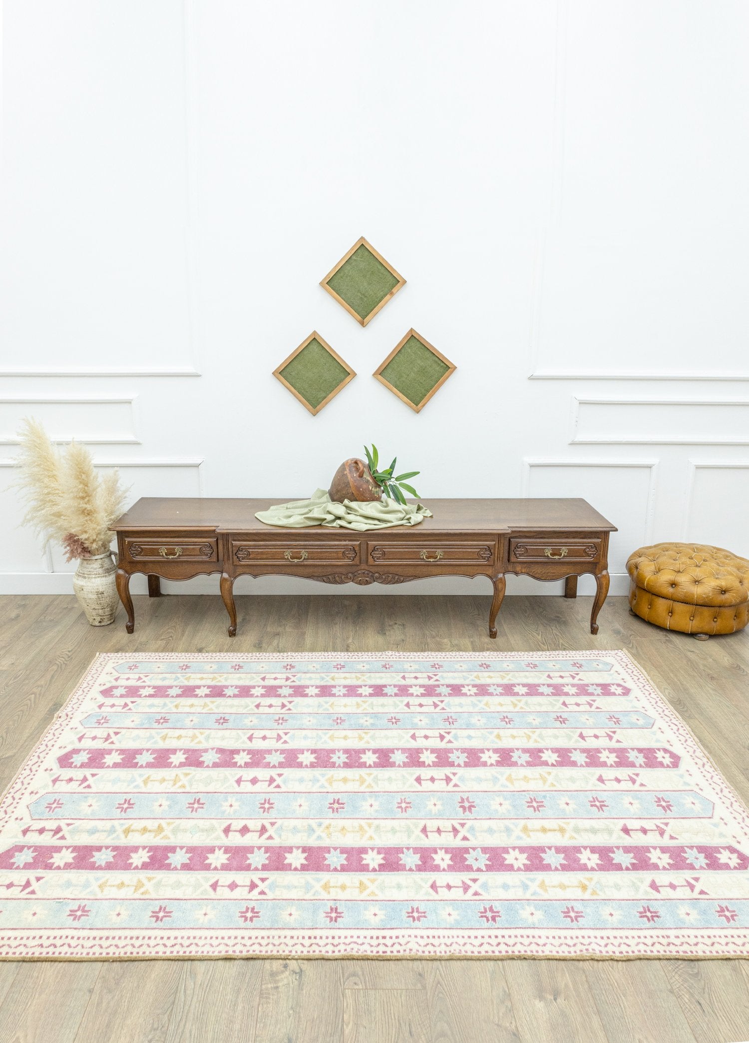 Soho Antiq-Meyan Geometrik Tasarımlı Yün Halı 166x234 Cm-Halı-2-Milagron.com