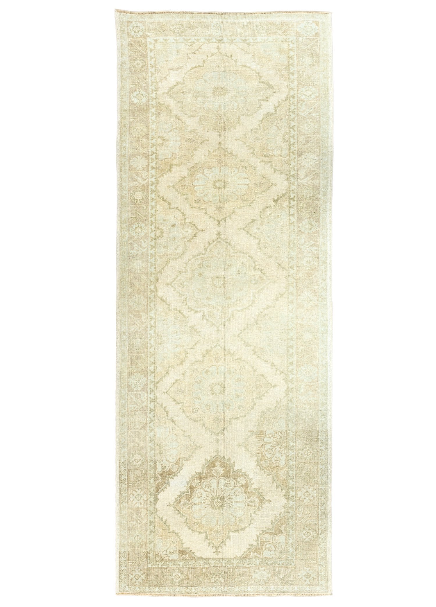 Soho Antiq-Moon Pastel Renkli El Dokuma Halı Yolluk 137x374 Cm-Halı-1-Milagron.com