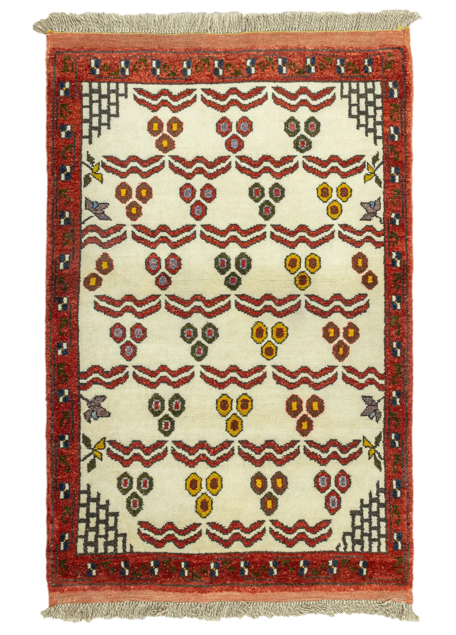 Soho Antiq-Neyra Çintemani Desenli Yün Halı 90x130 Cm-1-Milagron.com