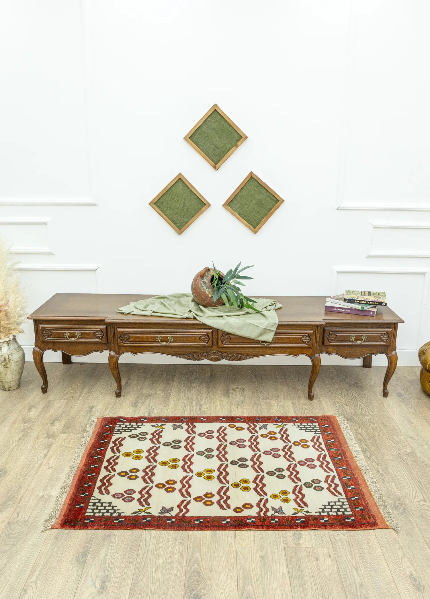 Soho Antiq-Neyra Çintemani Desenli Yün Halı 90x130 Cm-2-Milagron.com